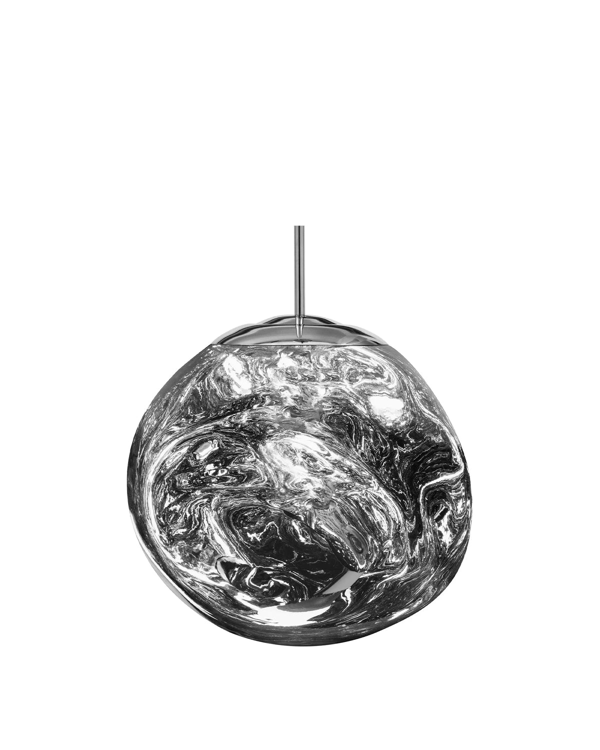 Molten 14™ pendant | mirror-finish globe - lighting 14 | designer light | madorne
