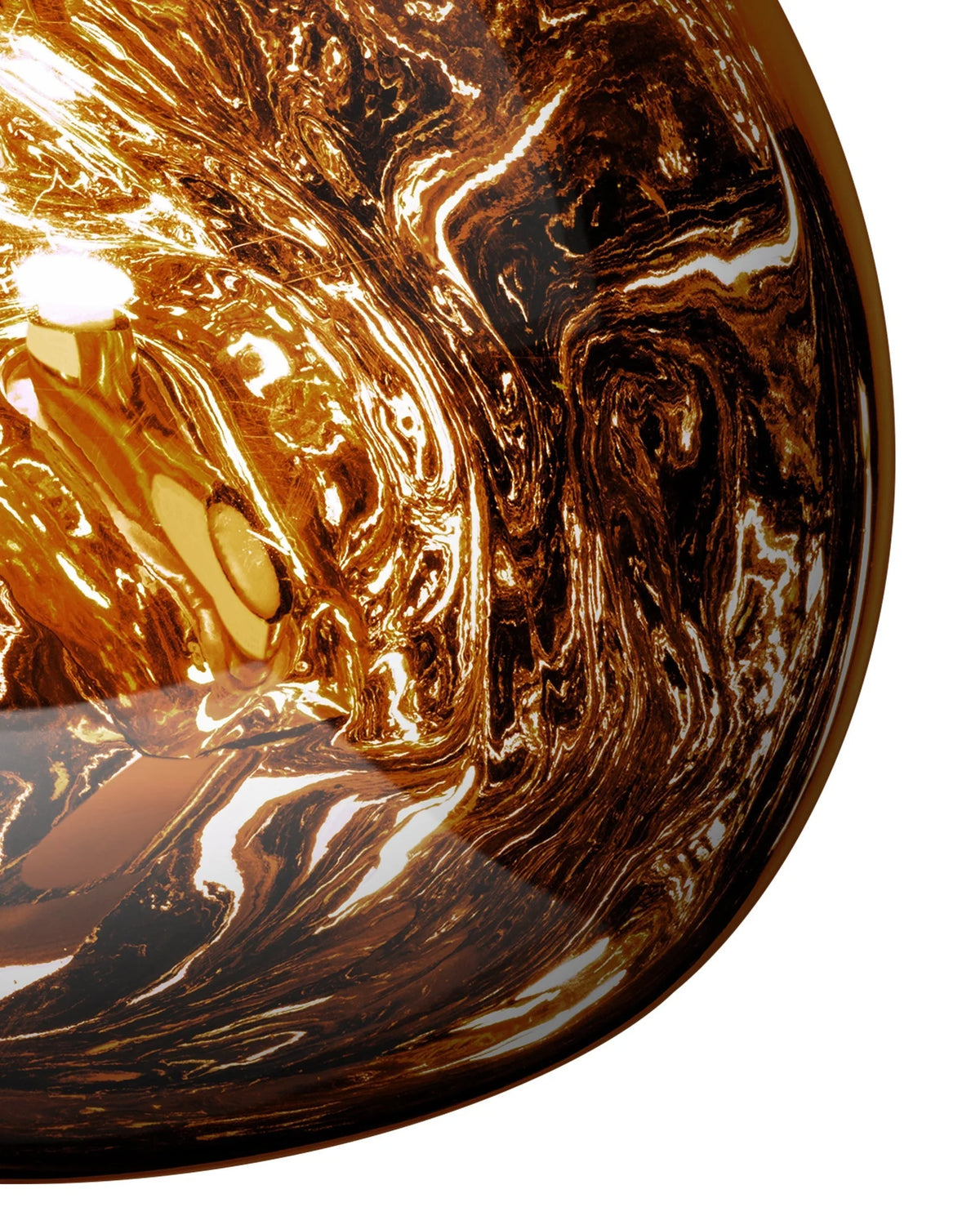 Molten 14™ pendant | mirror-finish globe - lighting 14 | designer light | madorne