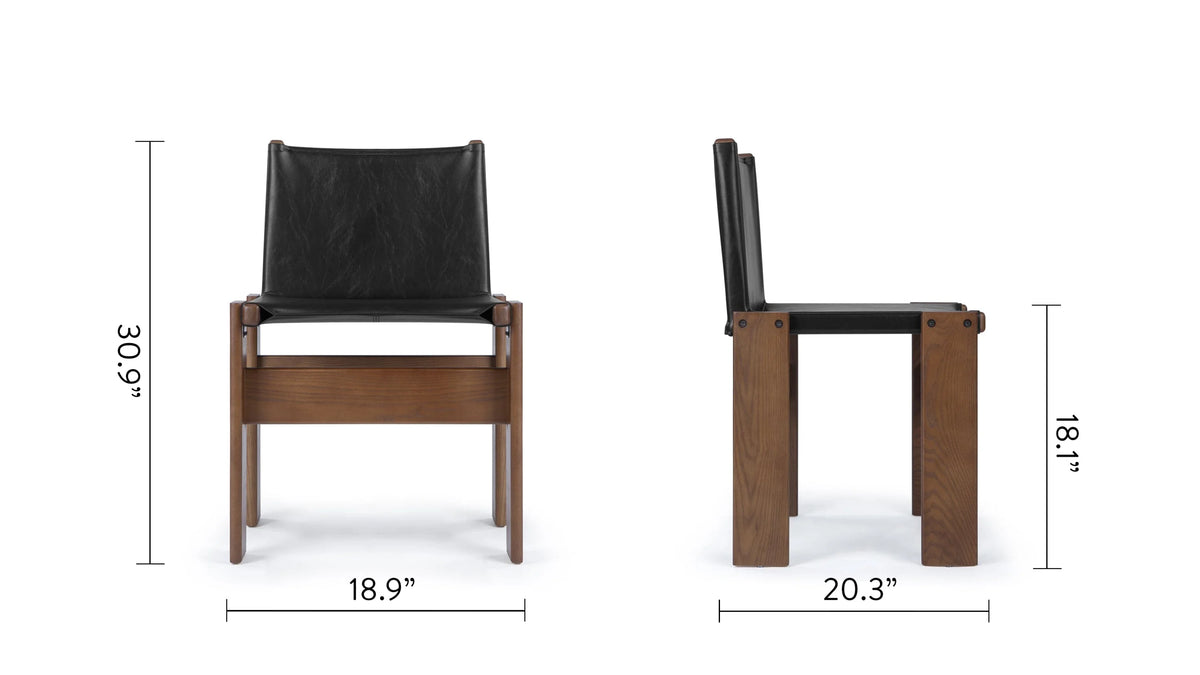 Monko 73™ dining chair | wood and sling seat - chairs 73 | designer | madorne