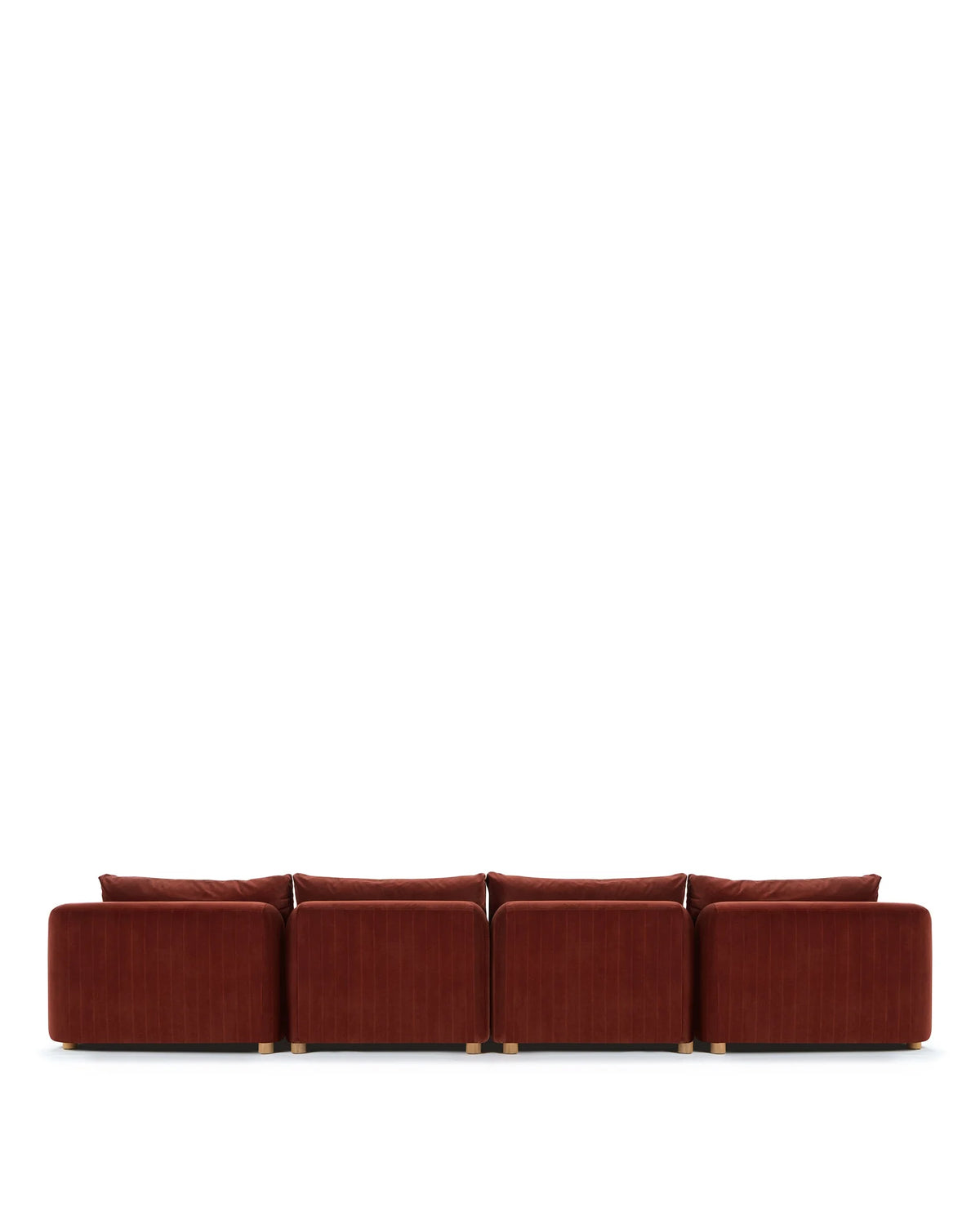 Morel™ four seater sofa | lustrous velvet - 4+ seaters morel | modern | madorne