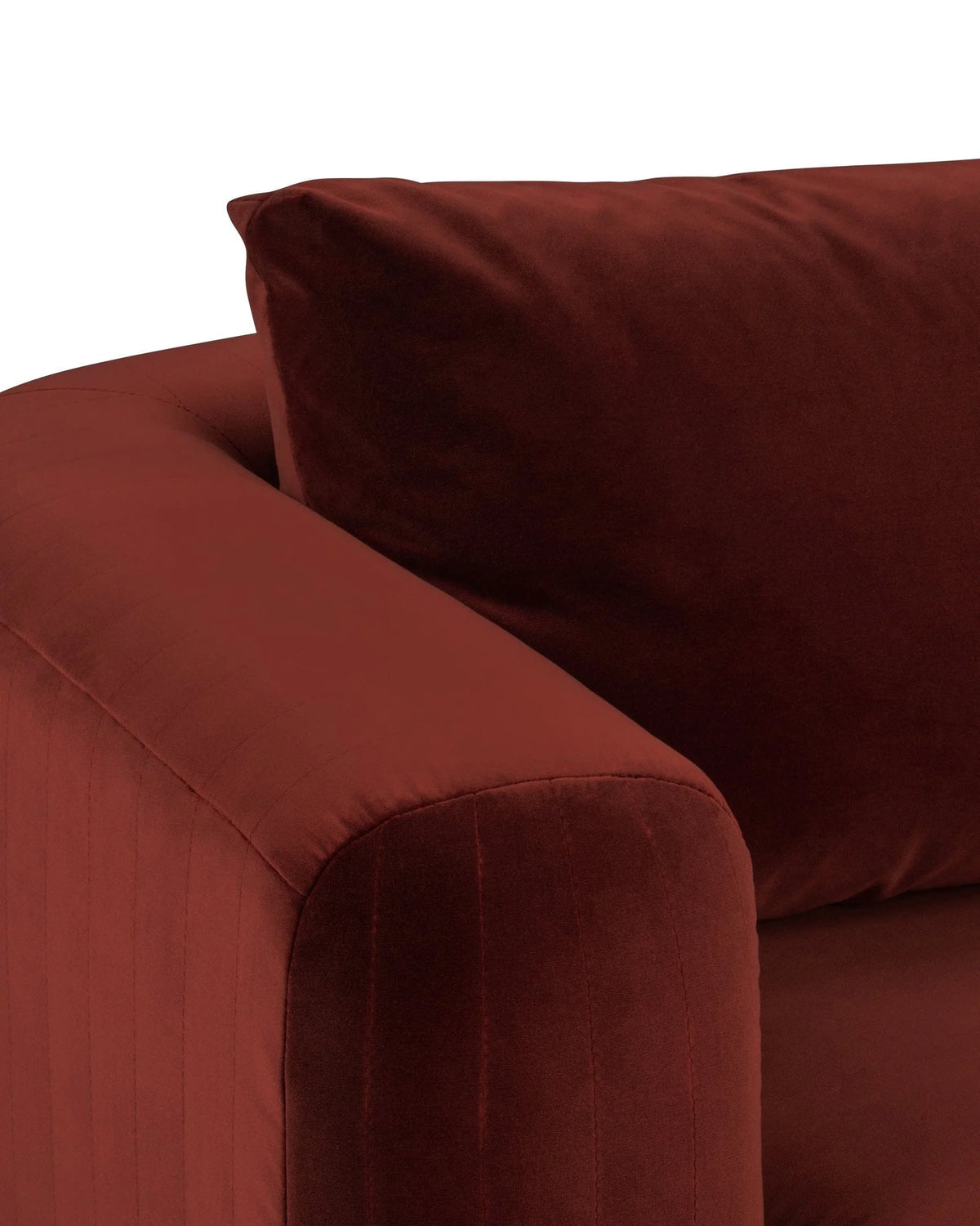 Morel™ module left arm | lustrous velvet - modules morel | modular sofa element | madorne