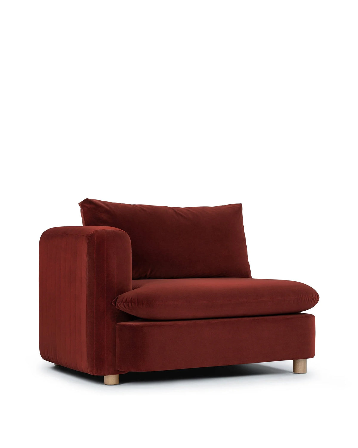 Morel™ module left arm | lustrous velvet - modules morel | modular sofa element | madorne