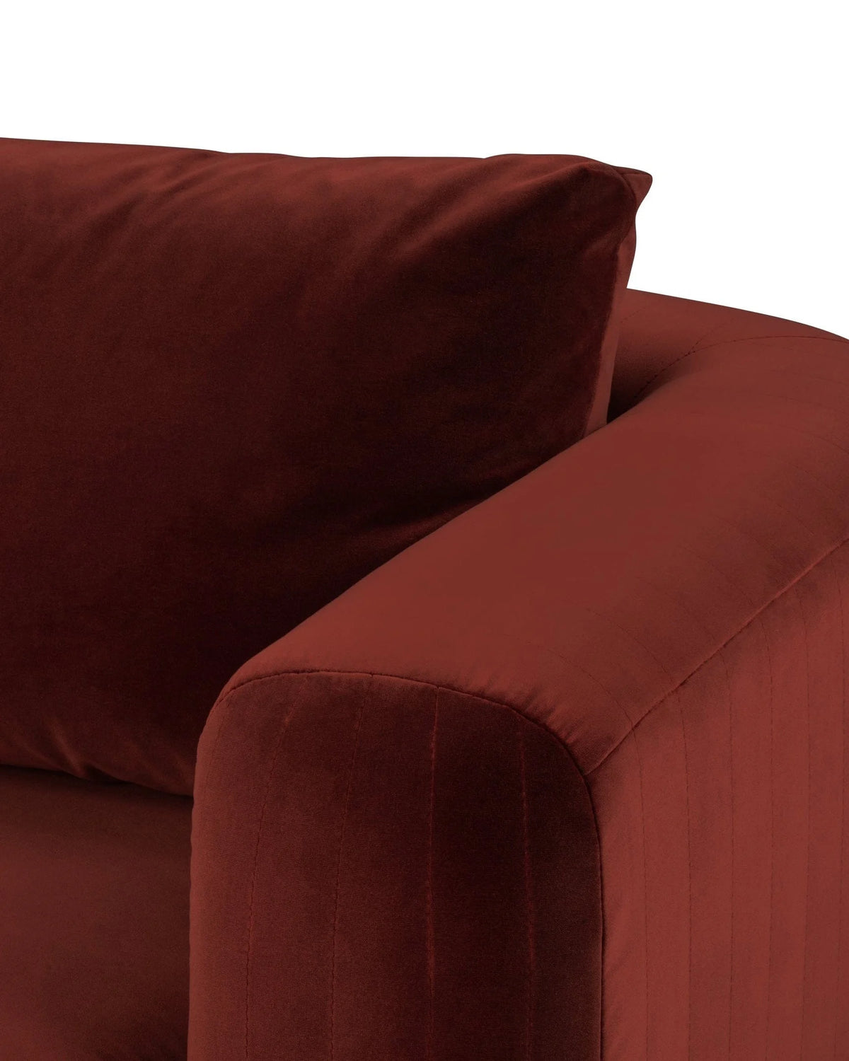 Morel™ module right arm | lustrous velvet - modules morel | modular sofa element | madorne