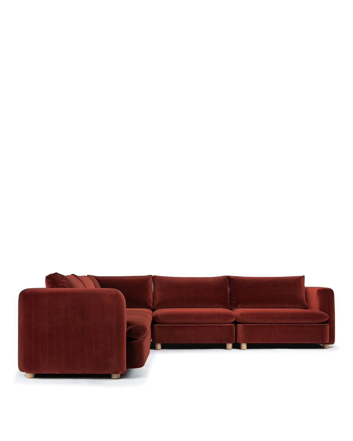 Morel™ sectional left corner | lustrous velvet - sectionals morel | sofa | madorne