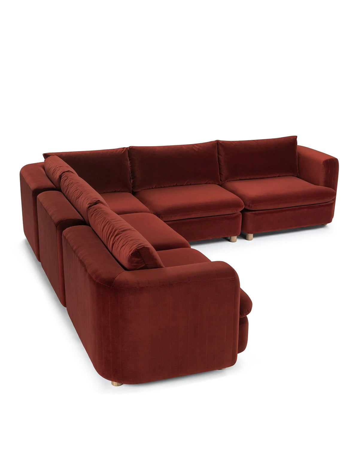 Morel™ sectional left corner | lustrous velvet - sectionals morel | sofa | madorne