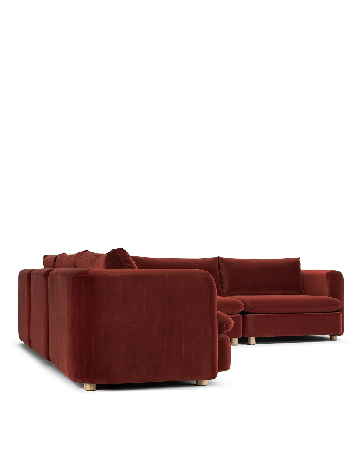 Morel™ sectional left corner | lustrous velvet - sectionals morel | sofa | madorne