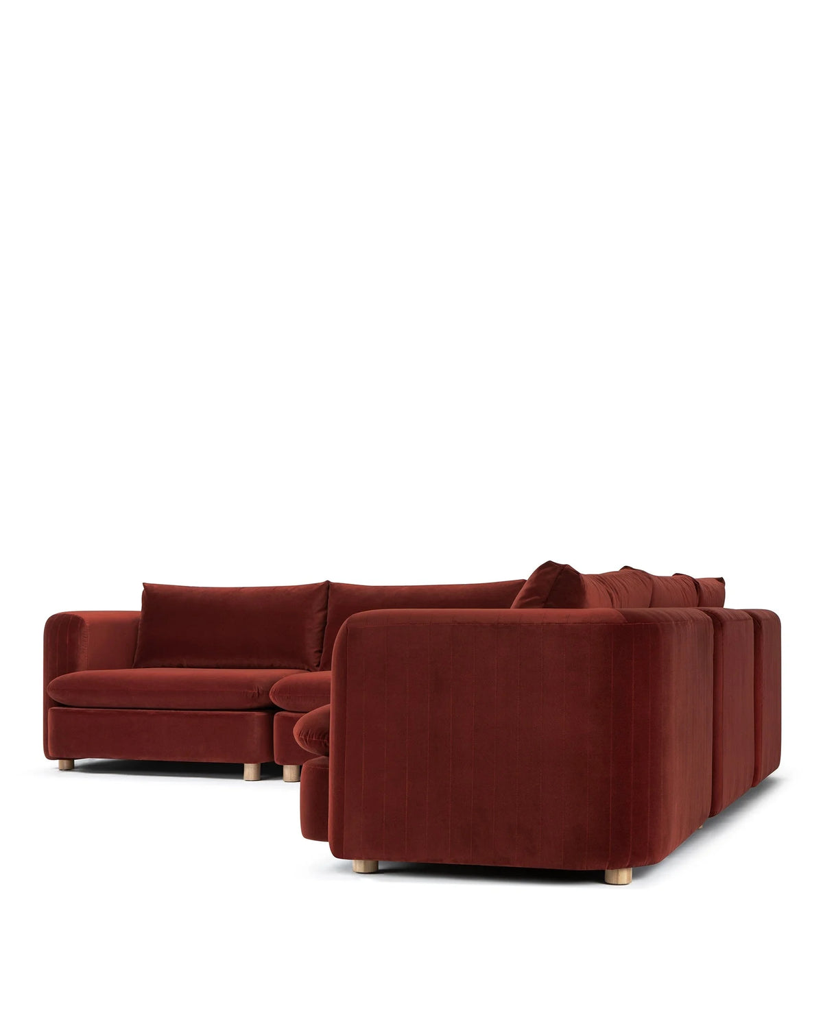 Morel™ sectional right corner | lustrous velvet - sectionals morel | sofa | madorne