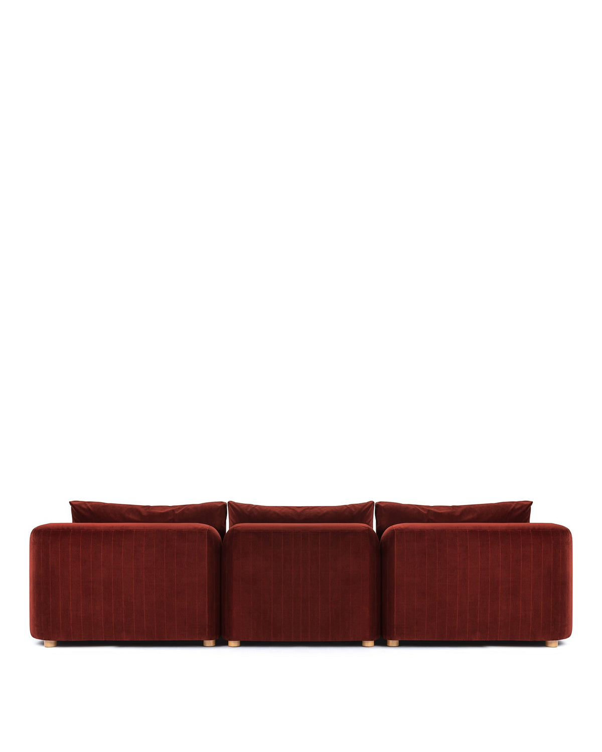 Morel™ three-seater sofa | maroon velvet - 3 seaters morel | madorne