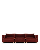 Morel™ three-seater sofa | maroon velvet - 3 seaters morel | madorne