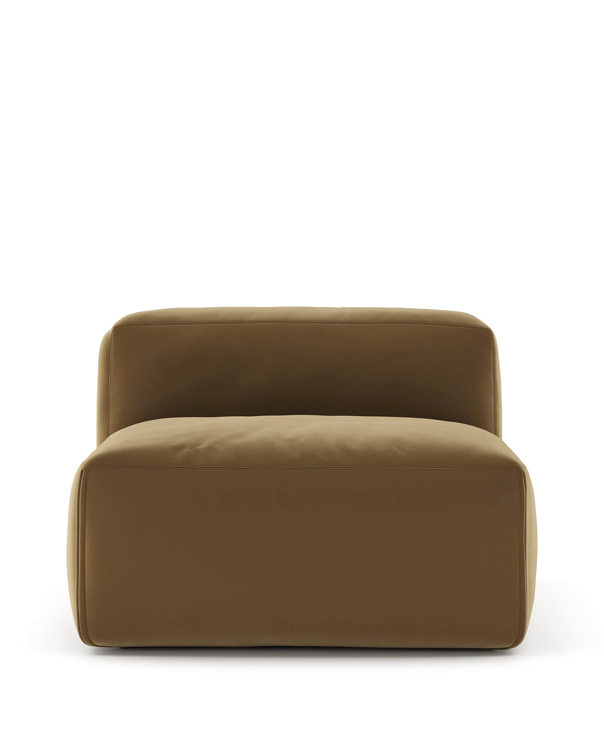 Mura 72™ armless module | modular upholstery - old gold velvet - modules 72 | designer sofa element | madorne