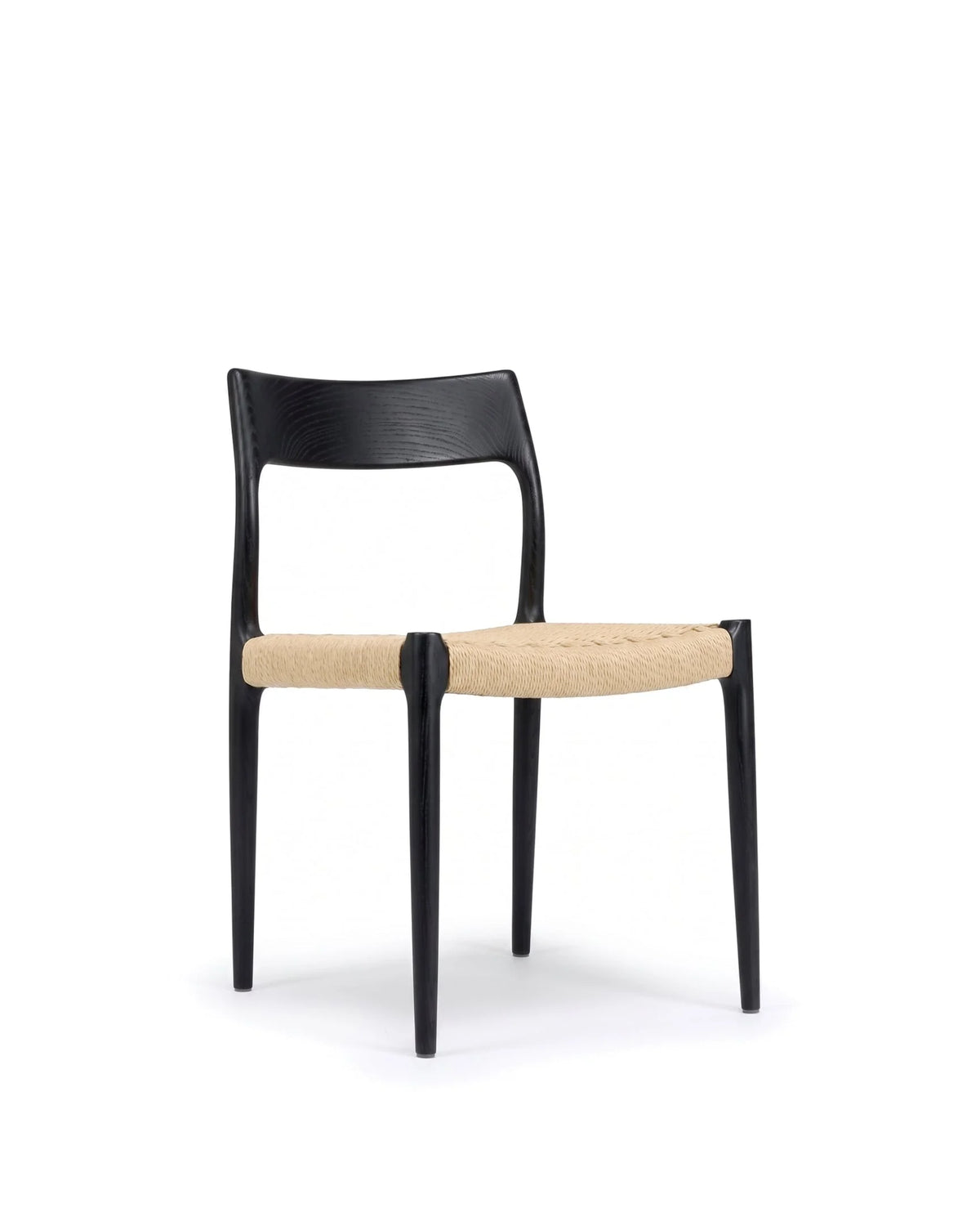 No. 77™ side chair | wood and woven seat - dining chairs 77 | modern | madorne