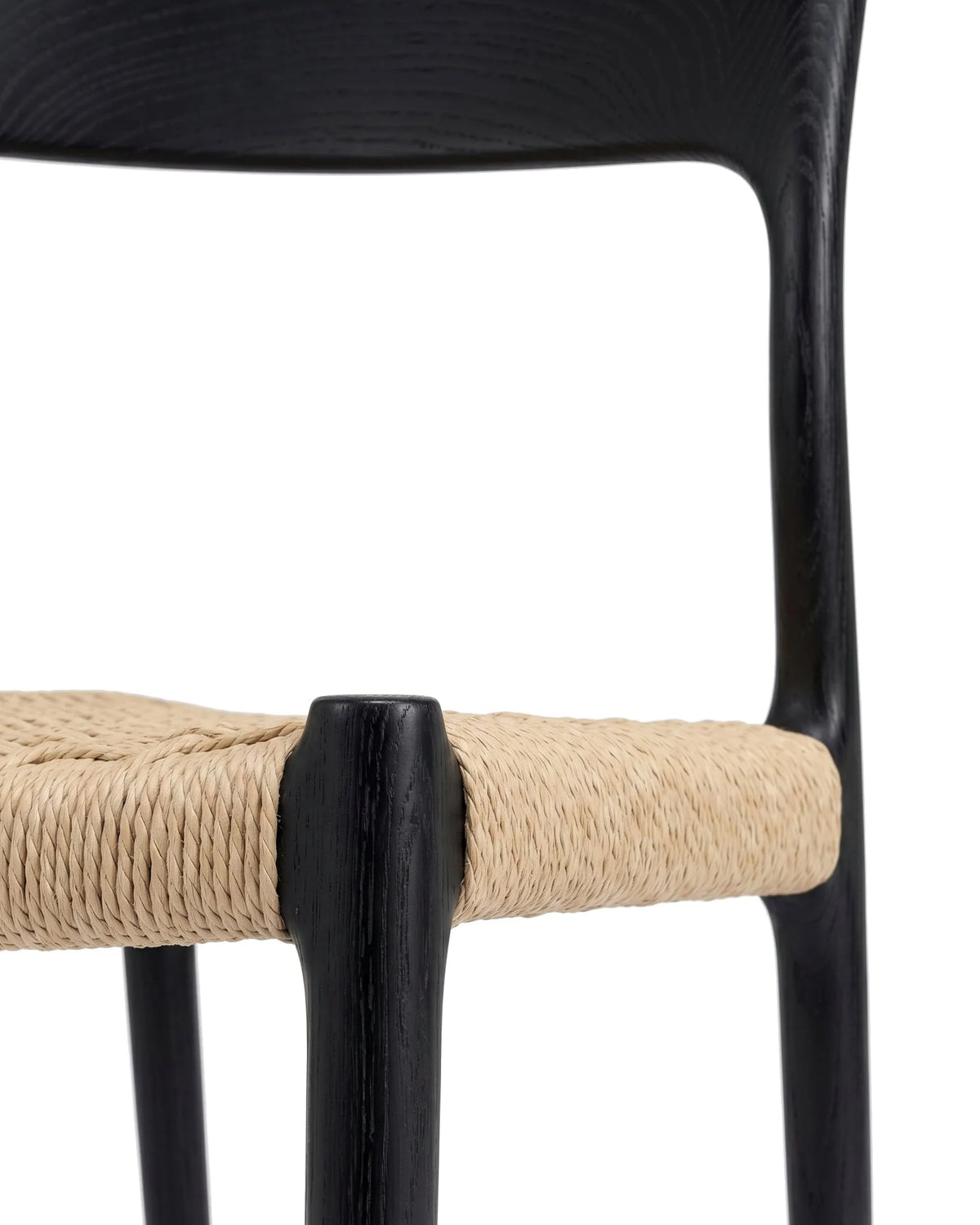 No. 77™ side chair | wood and woven seat - dining chairs 77 | modern | madorne