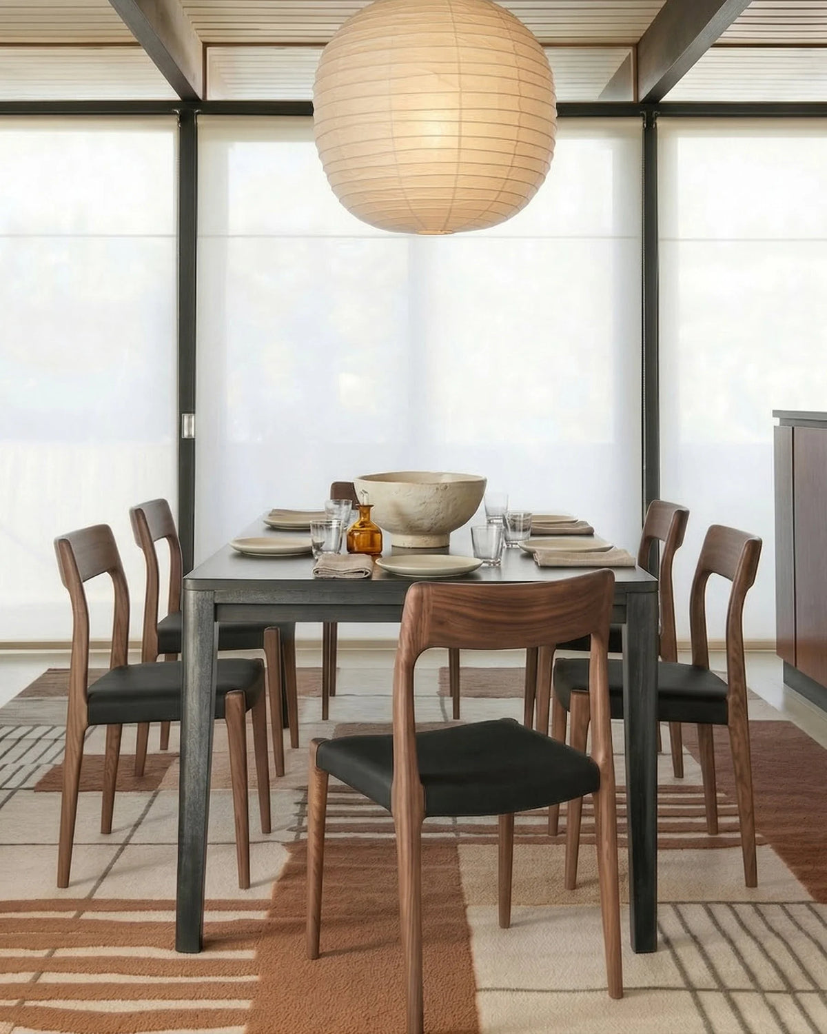 No. 77™ side chair | wood and woven seat - dining chairs 77 | modern | madorne