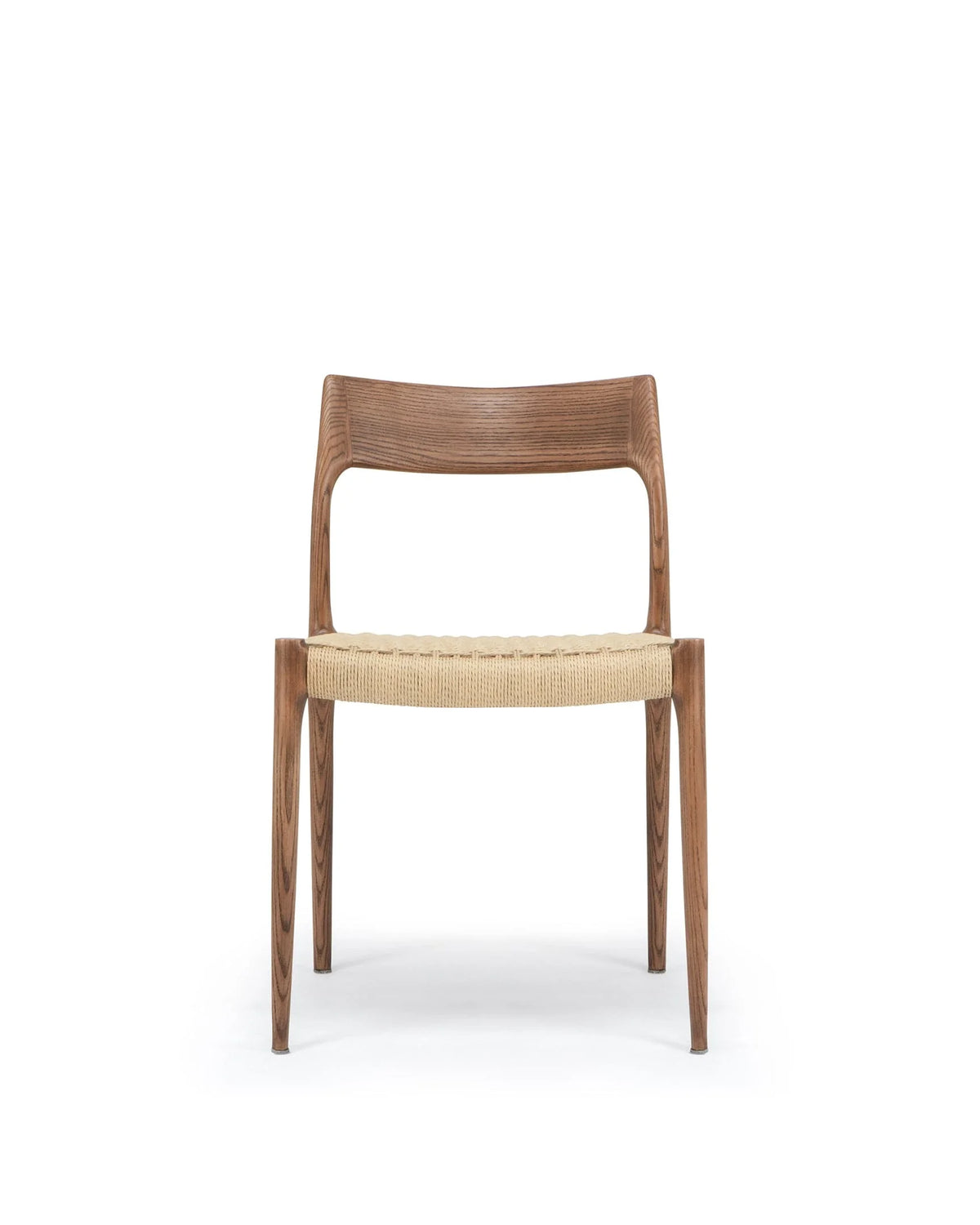 No. 77™ side chair | wood and woven seat - walnut - dining chairs 77 | modern | madorne