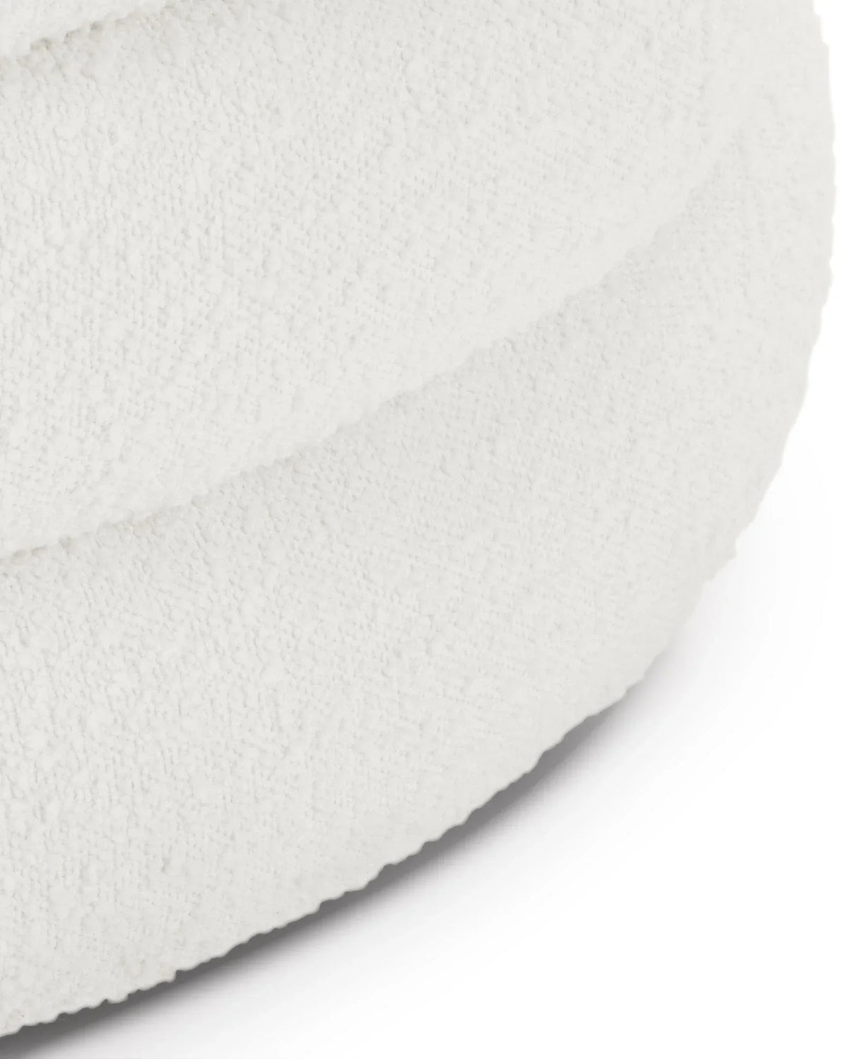 Noara™ ottoman large | boucle wool - stools & ottomans noara | modern | madorne