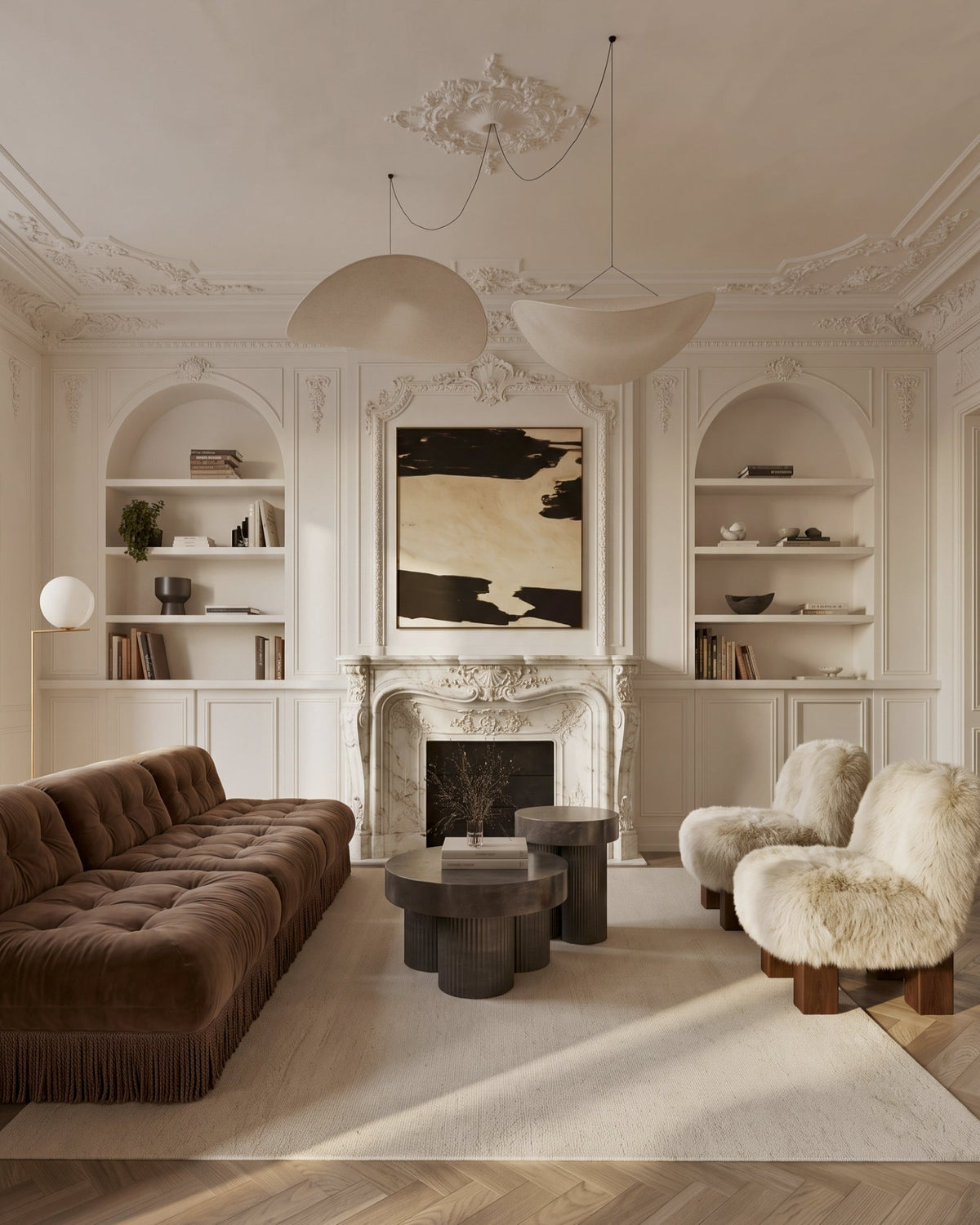 Noire™ modular sectional sofa | brown velvet - sectionals | noire by madorne