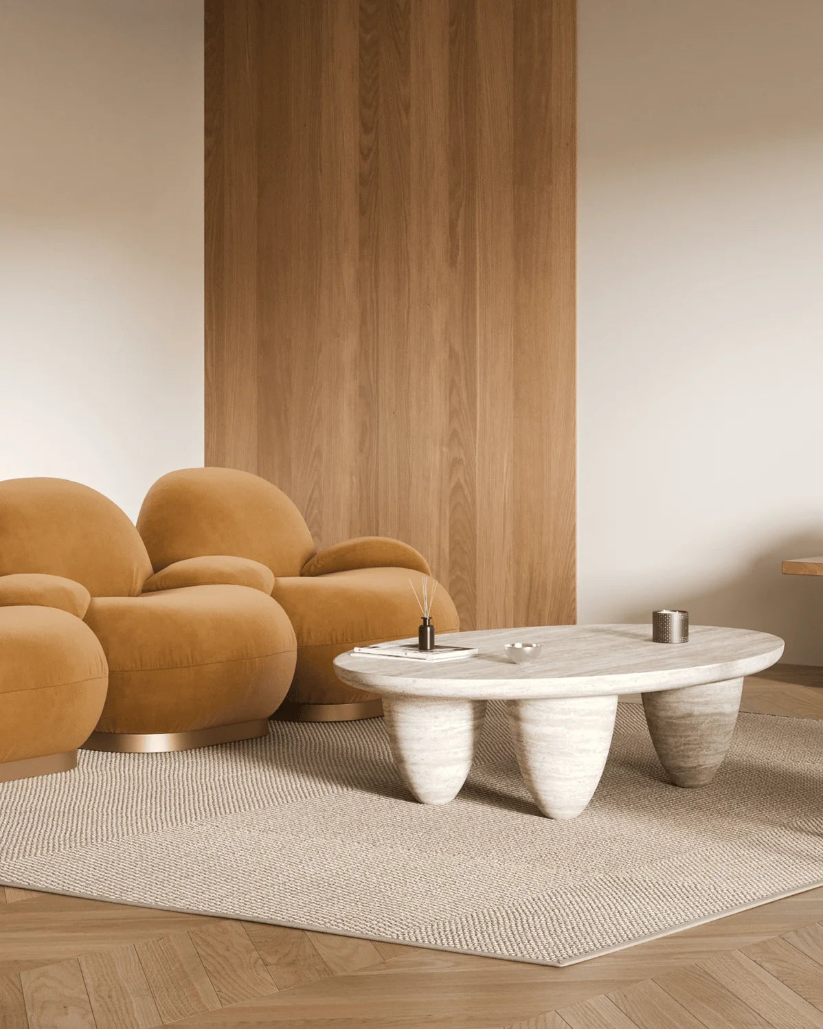 Noma stone™ coffee table | architectural marble - tables stone | designer | madorne