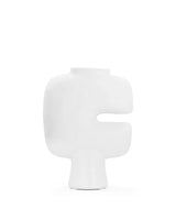 Nyla™ vase mini | white painted ceramic - decor nyla inspired by tribal | madorne