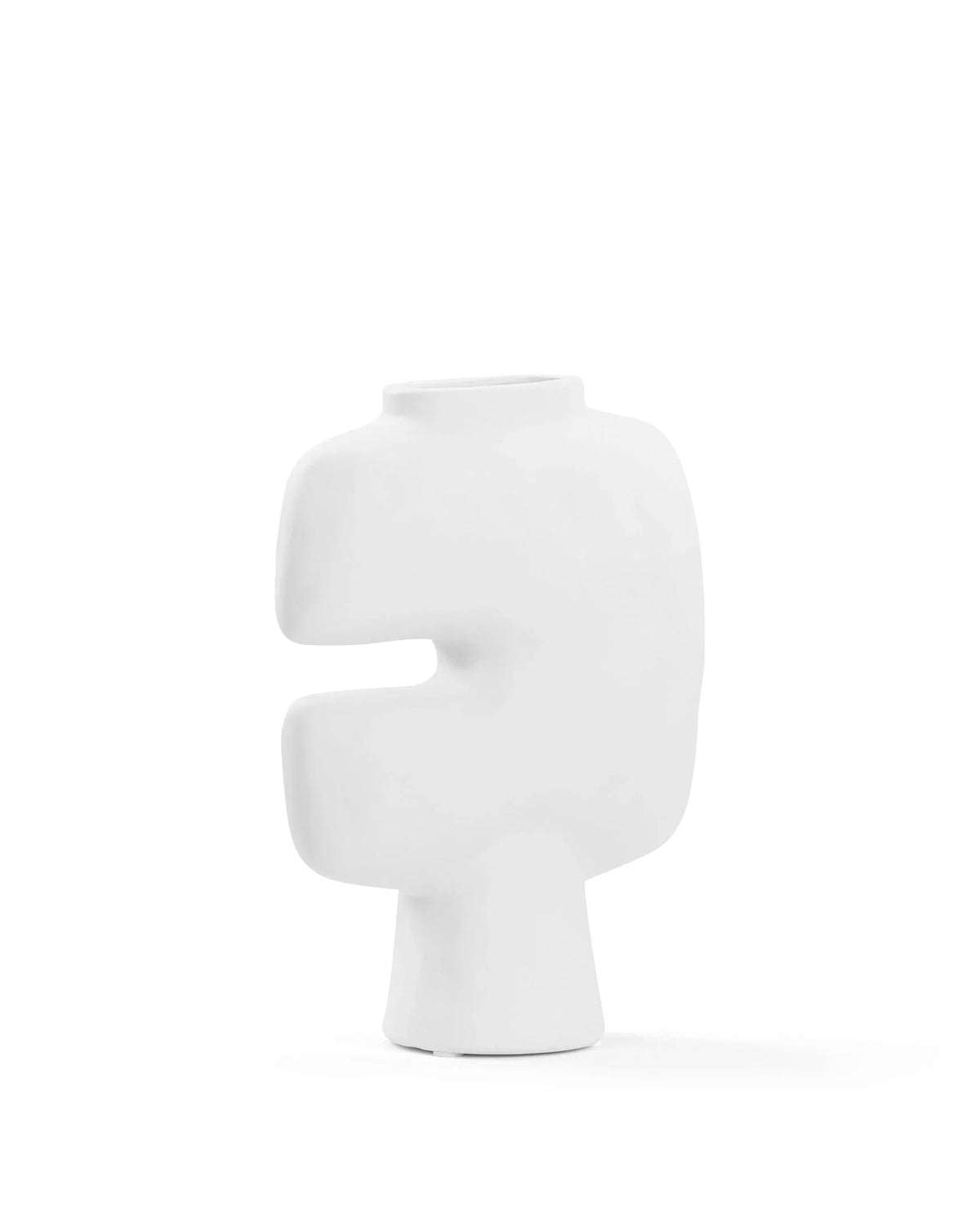 Nyla™ vase mini | white painted ceramic - decor nyla inspired by tribal | madorne