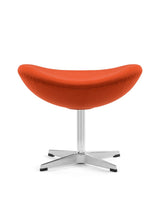 Ovo 58™ ottoman | upholstered footstool - burnt orange wool - stools & ottomans egg chair inspired by arne jacobsen