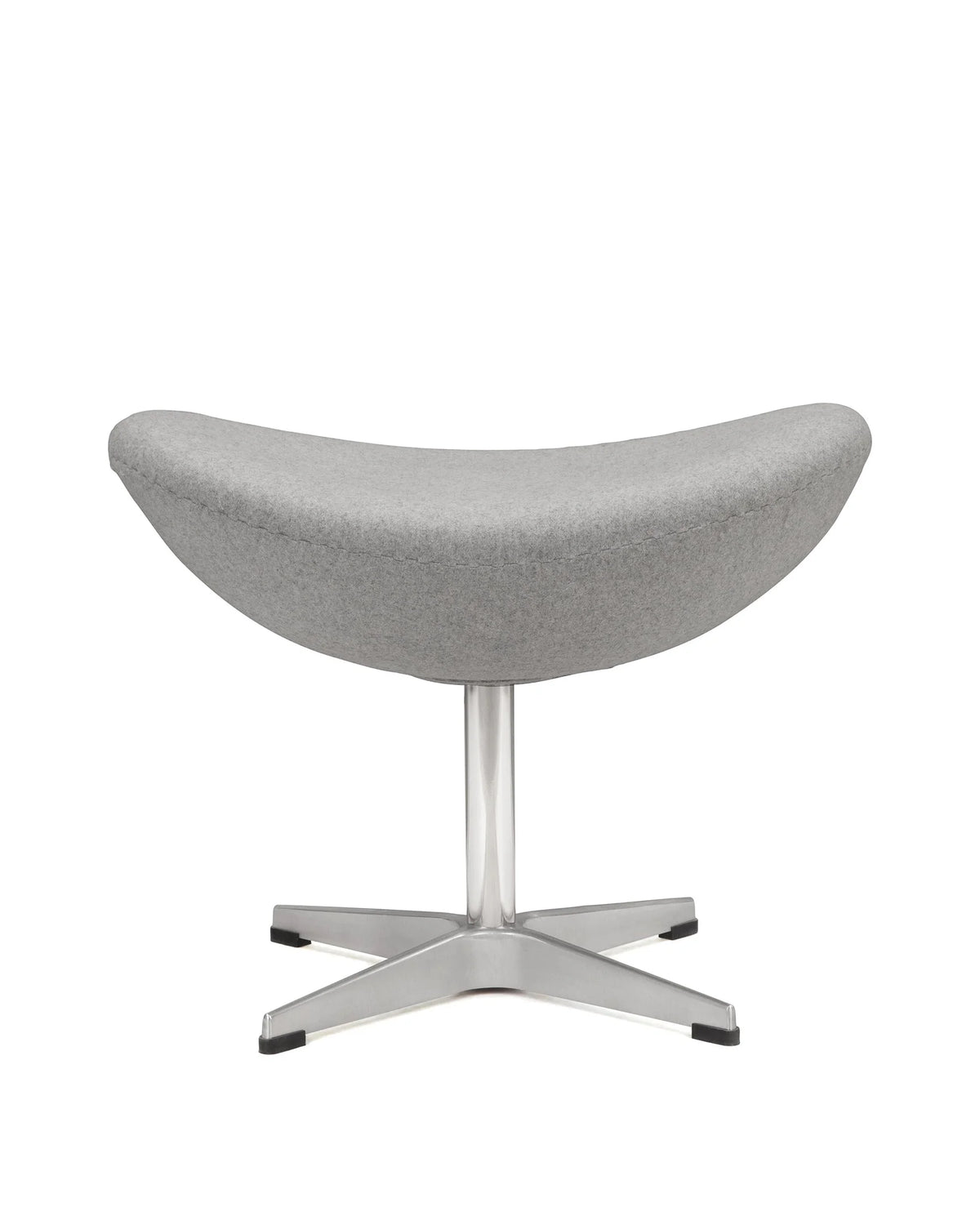 Ovo 58™ ottoman | upholstered footstool - light gray wool - stools & ottomans egg chair inspired by arne jacobsen
