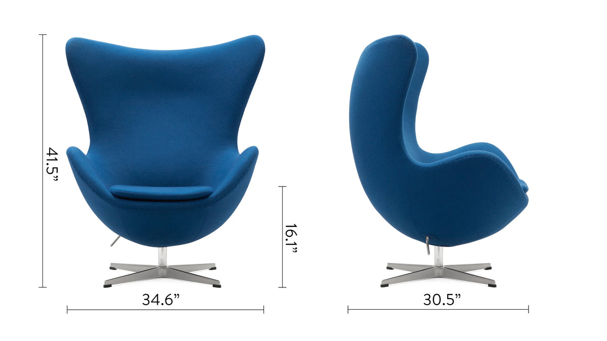 Ovo 58™ swivel lounge chair | sculpted shell - chairs 58 | designer | madorne