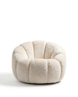 Parra cloud™ armchair | cream faux fur - lounge chairs cloud | chair | madorne