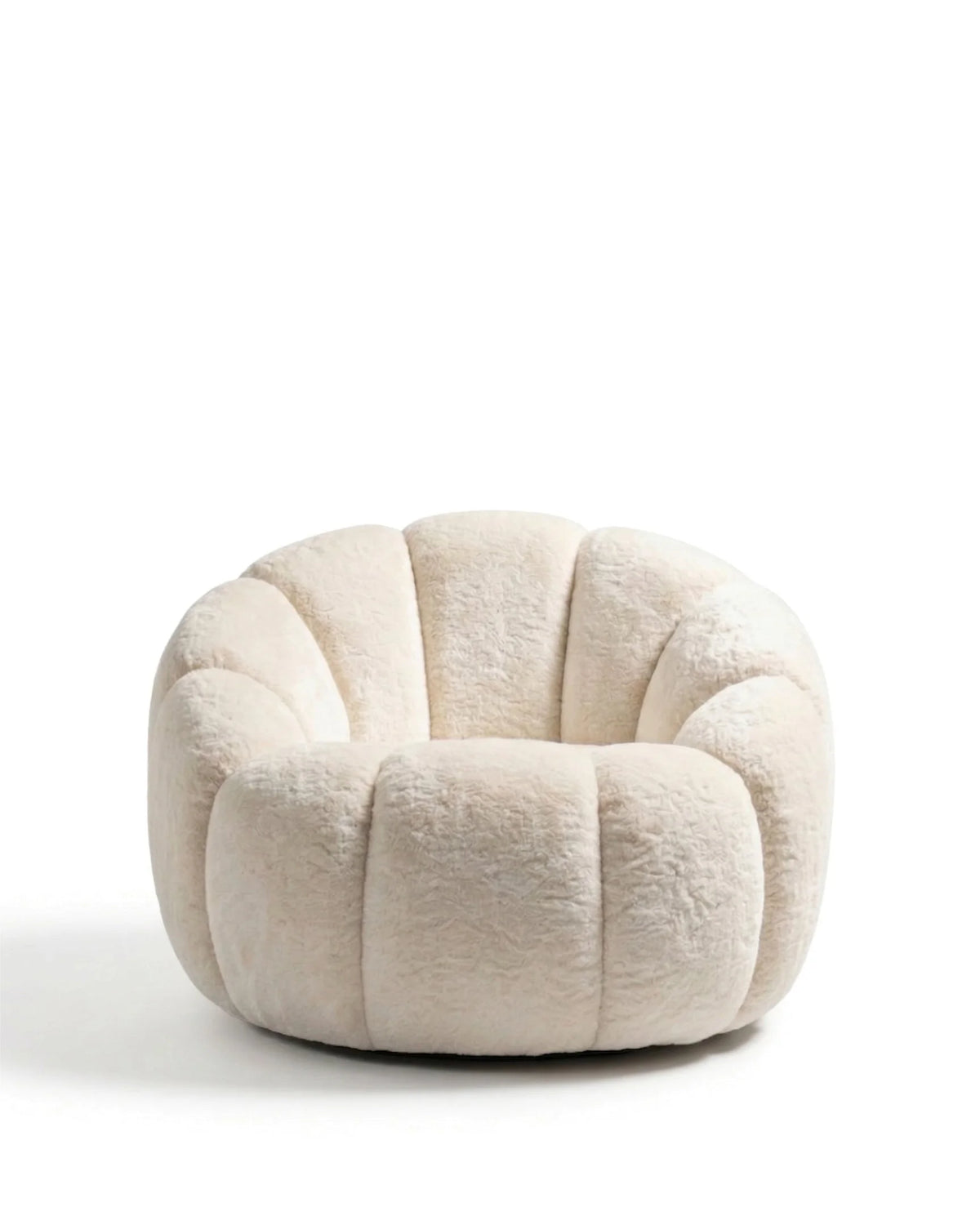 Parra cloud™ armchair | cream faux fur - lounge chairs cloud | chair | madorne