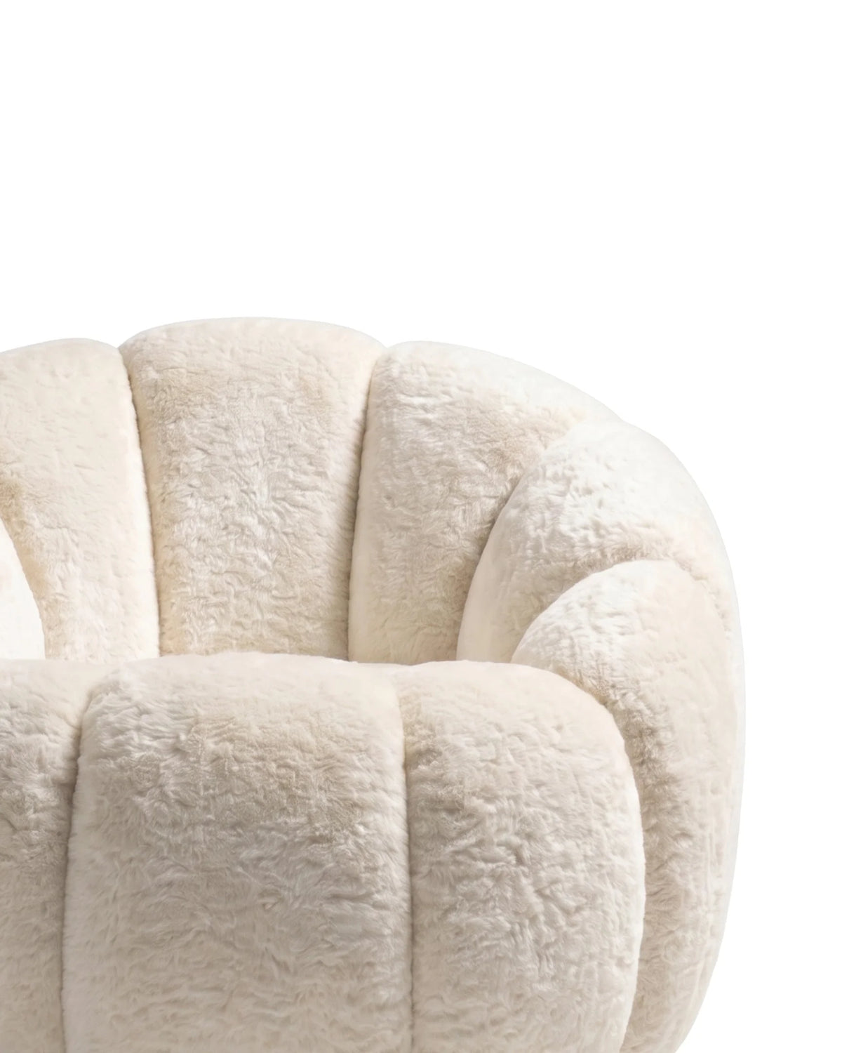 Parra cloud™ armchair | cream faux fur - lounge chairs cloud | chair | madorne