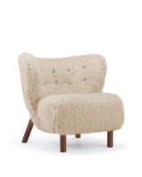 Petral 38™ lounge chair | winged back - almond long hair sherpa - chairs 38 | designer | madorne
