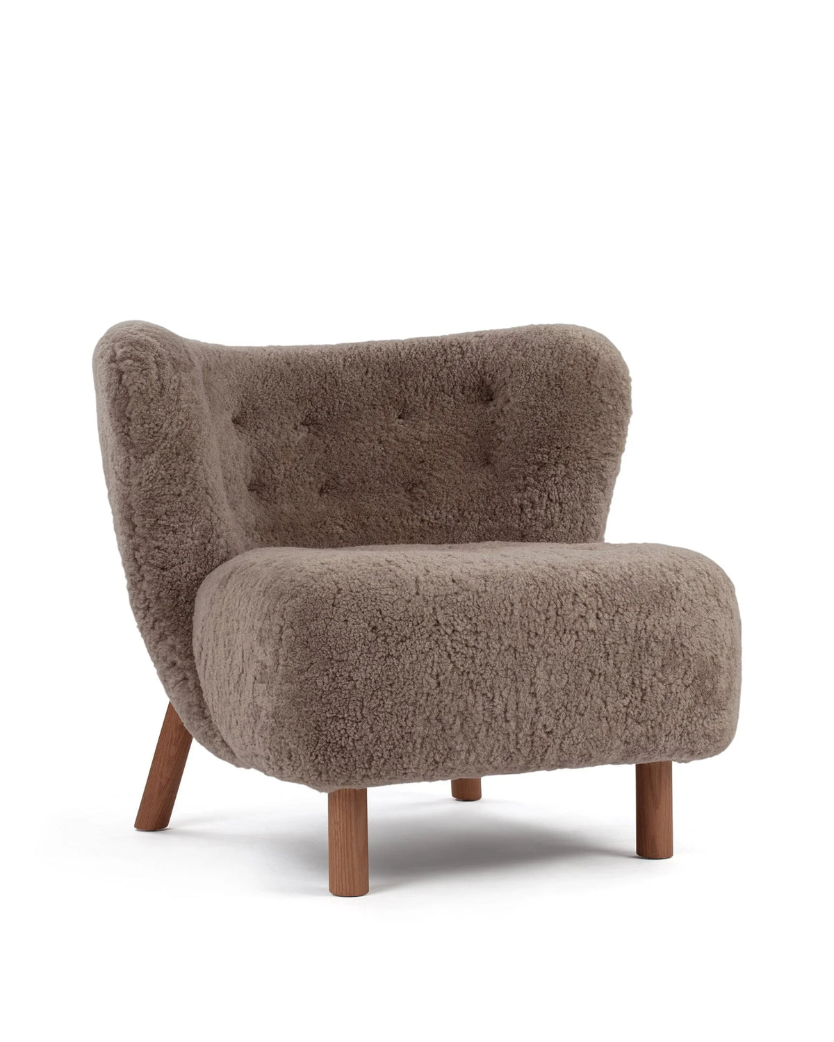 Petral 38™ lounge chair | winged back - cappuccino luxe sheepskin - chairs 38 | designer | madorne