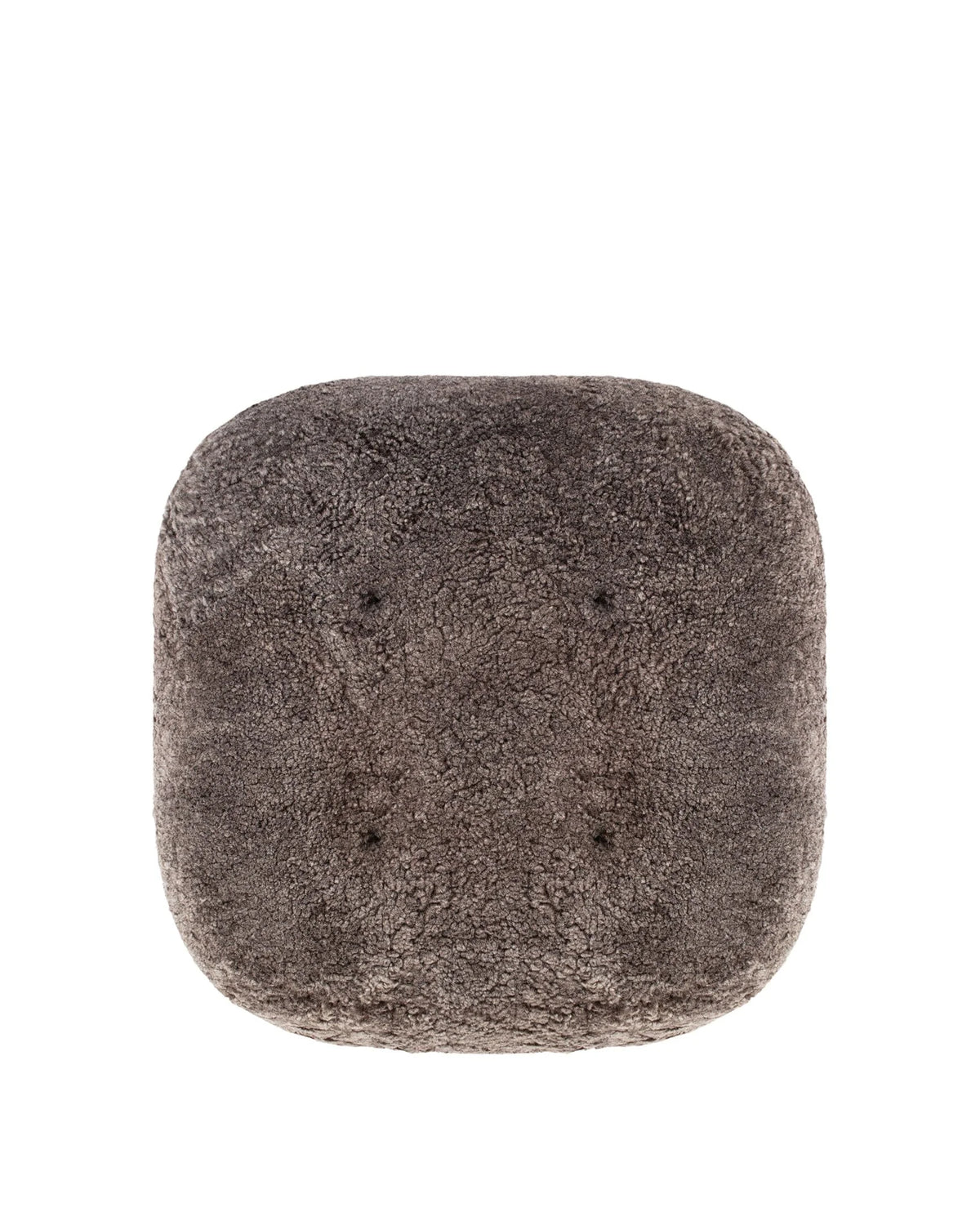 Petral 38™ ottoman | sheepskin and walnut - stools & ottomans 38 | modern | contemporary design | mad...