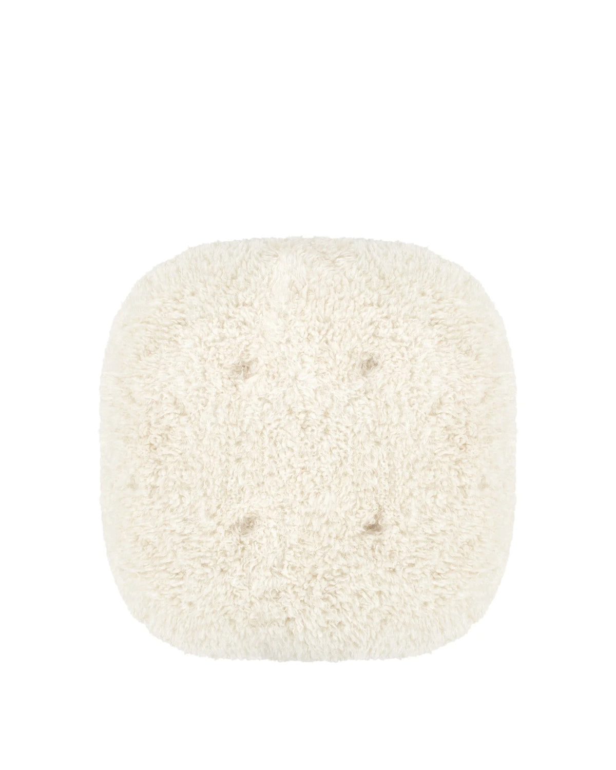 Petral 38™ ottoman | sheepskin and walnut - stools & ottomans 38 | modern | contemporary design | mad...