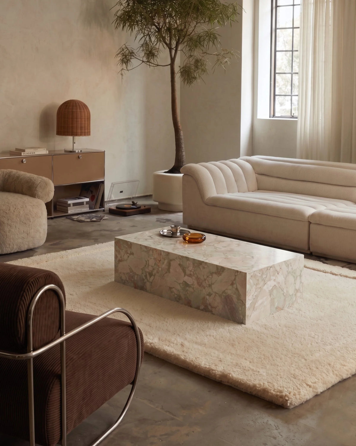 Plyn 01™ coffee table | marble or steel - tables norm architects plinth-inspired | madorne