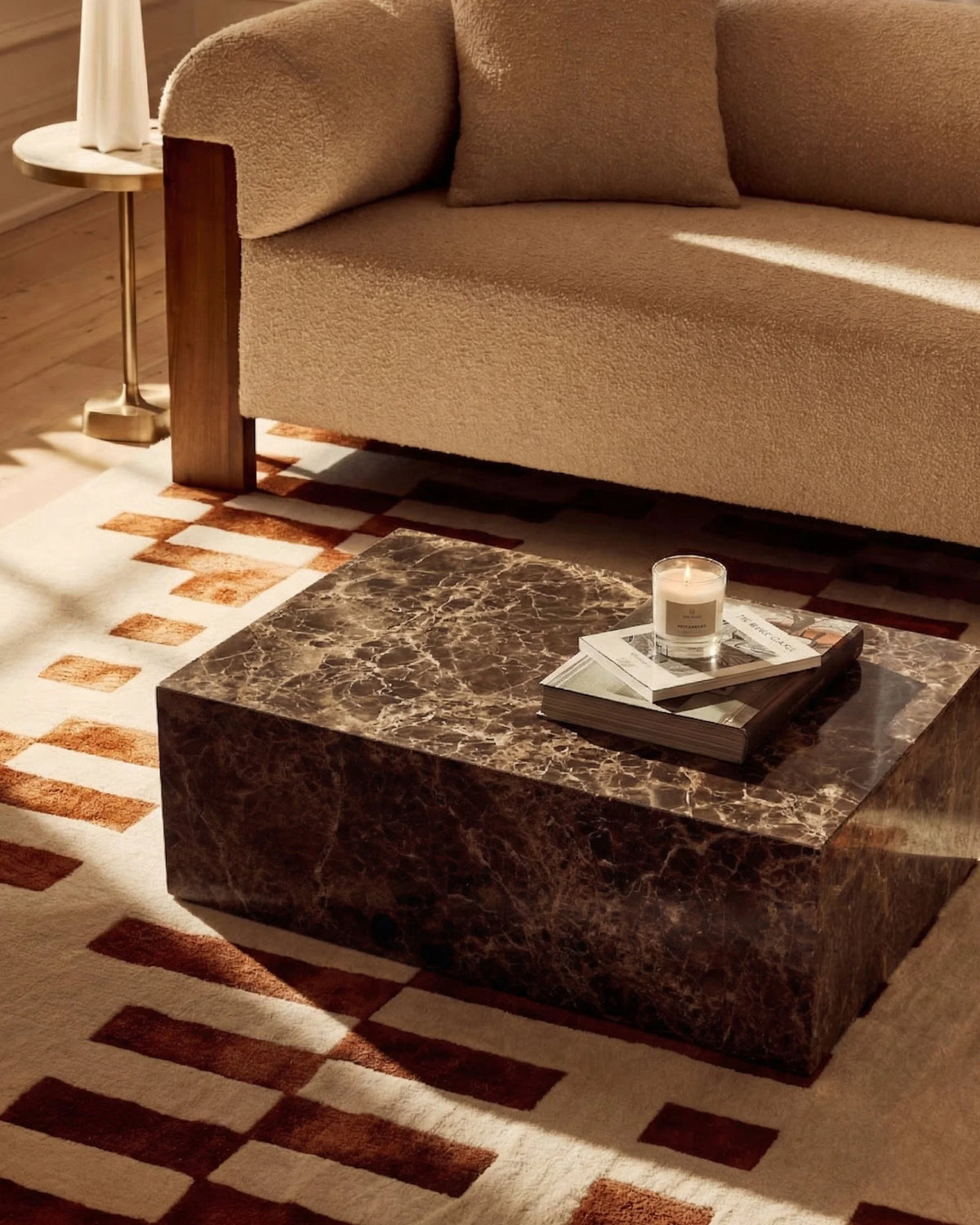 Plyn 01™ coffee table | marble or steel - tables norm architects plinth-inspired | madorne