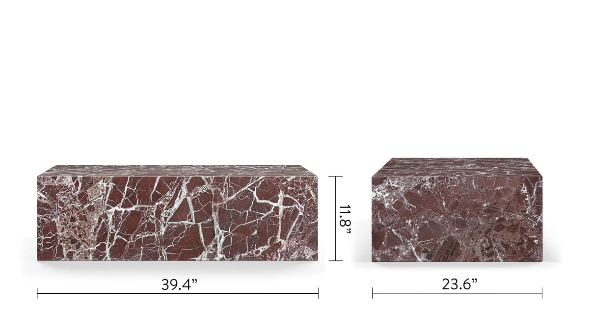 Plyn 01™ coffee table | marble or steel - tables norm architects plinth-inspired | madorne