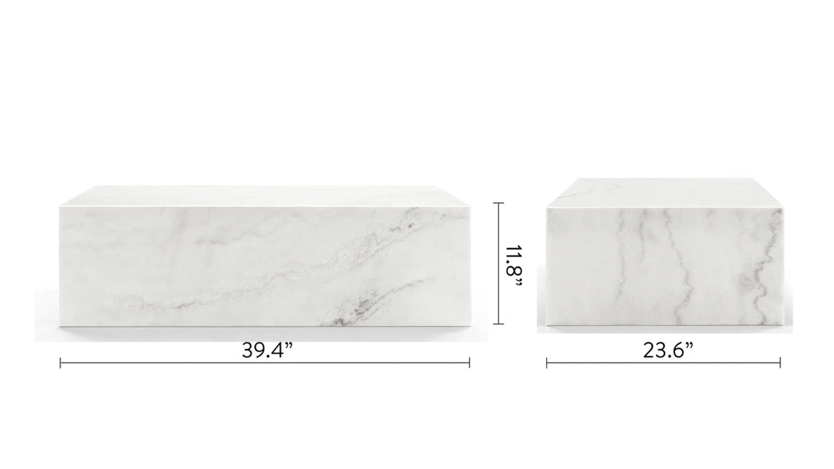 Plyn 01™ coffee table | marble or steel - tables norm architects plinth-inspired | madorne