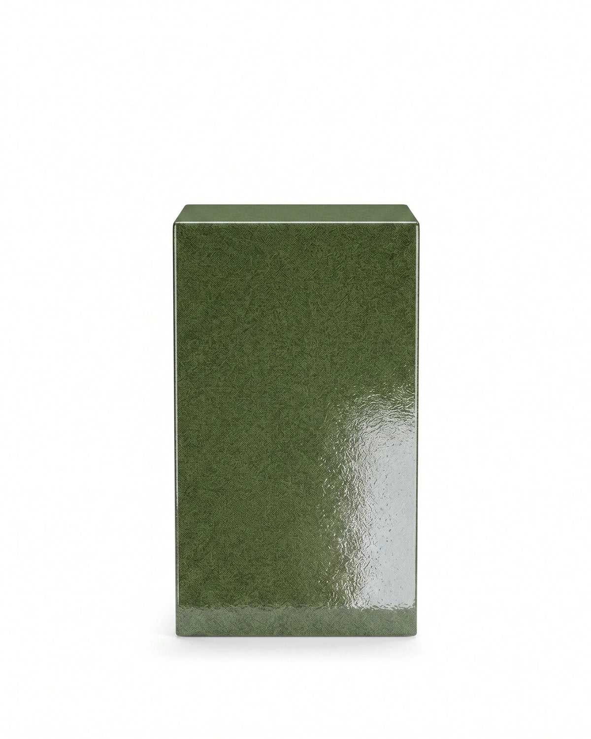 Plyn column™ side table | natural stone - green gloss - tables column | designer | madorne