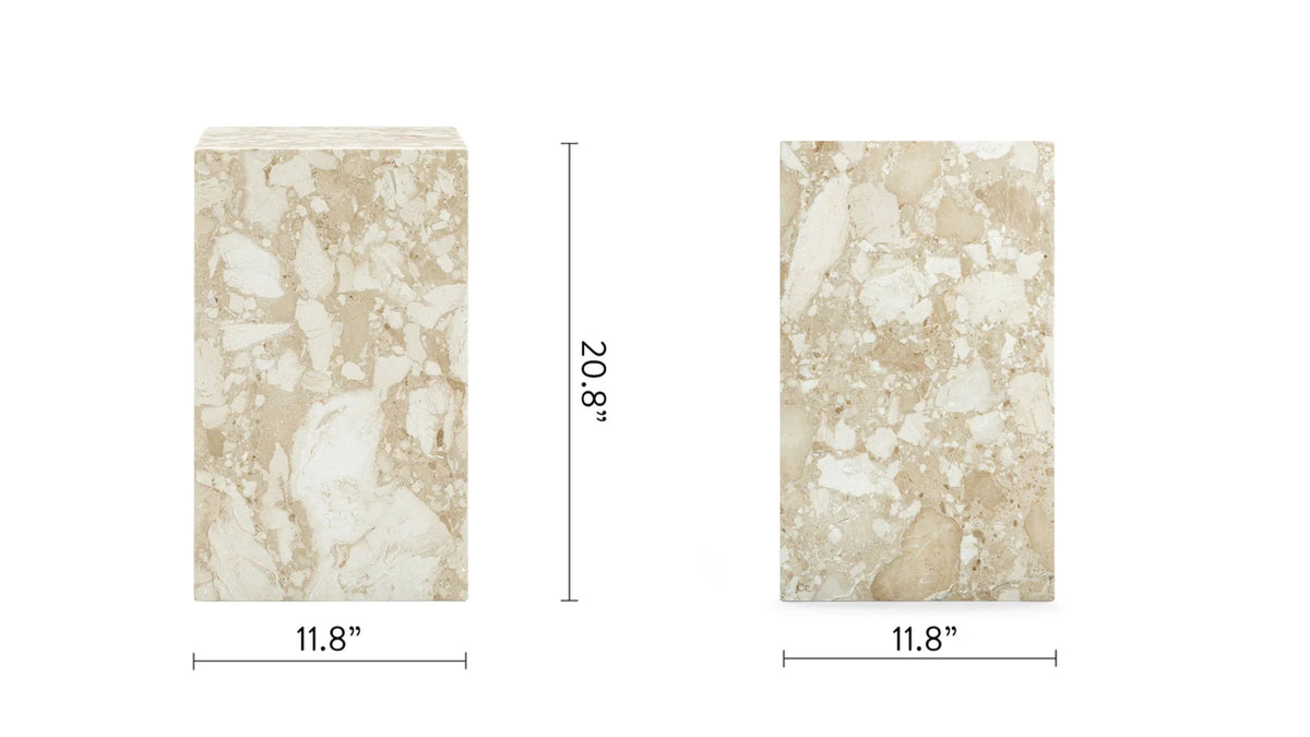Plyn column™ side table | natural stone - tables column | designer | madorne
