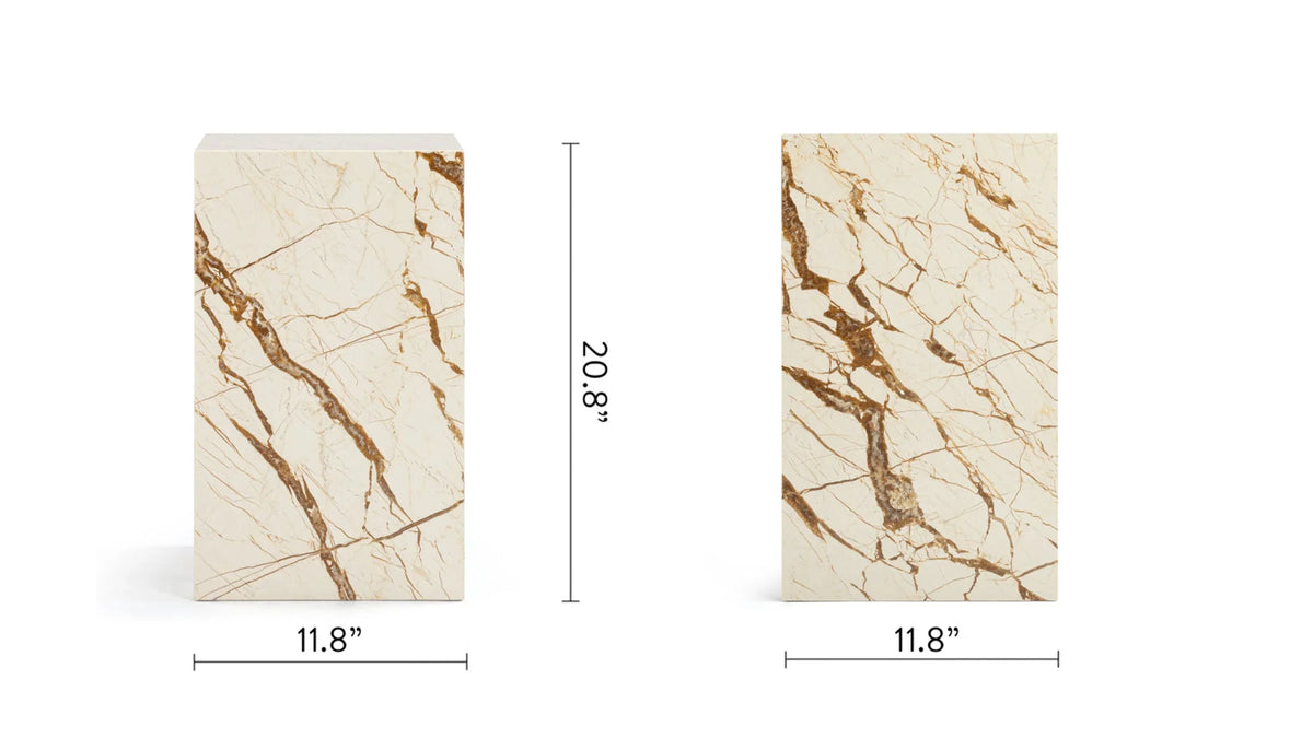 Plyn column™ side table | natural stone - tables column | designer | madorne