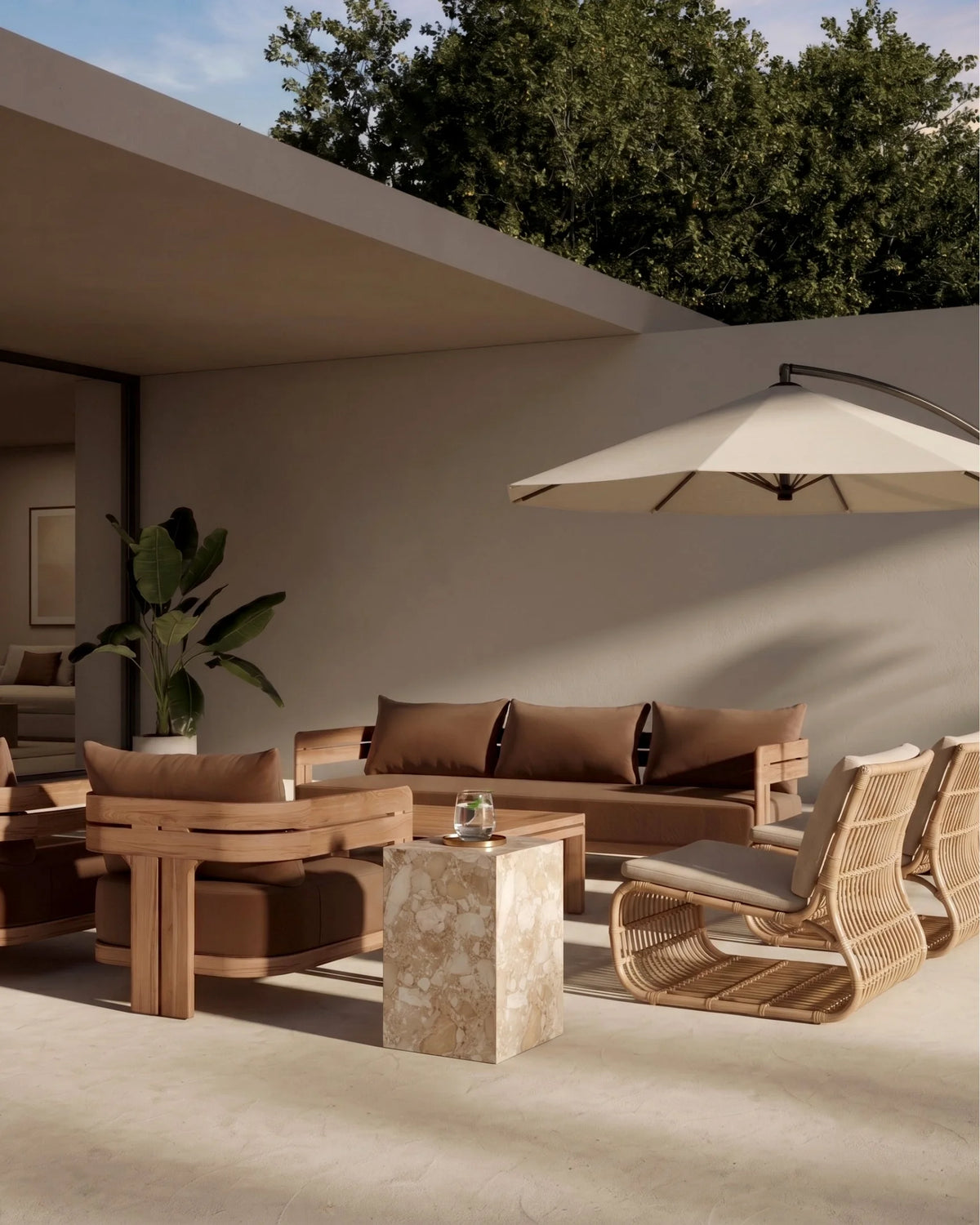 Plyn column™ side table | natural stone - tables column | designer | madorne