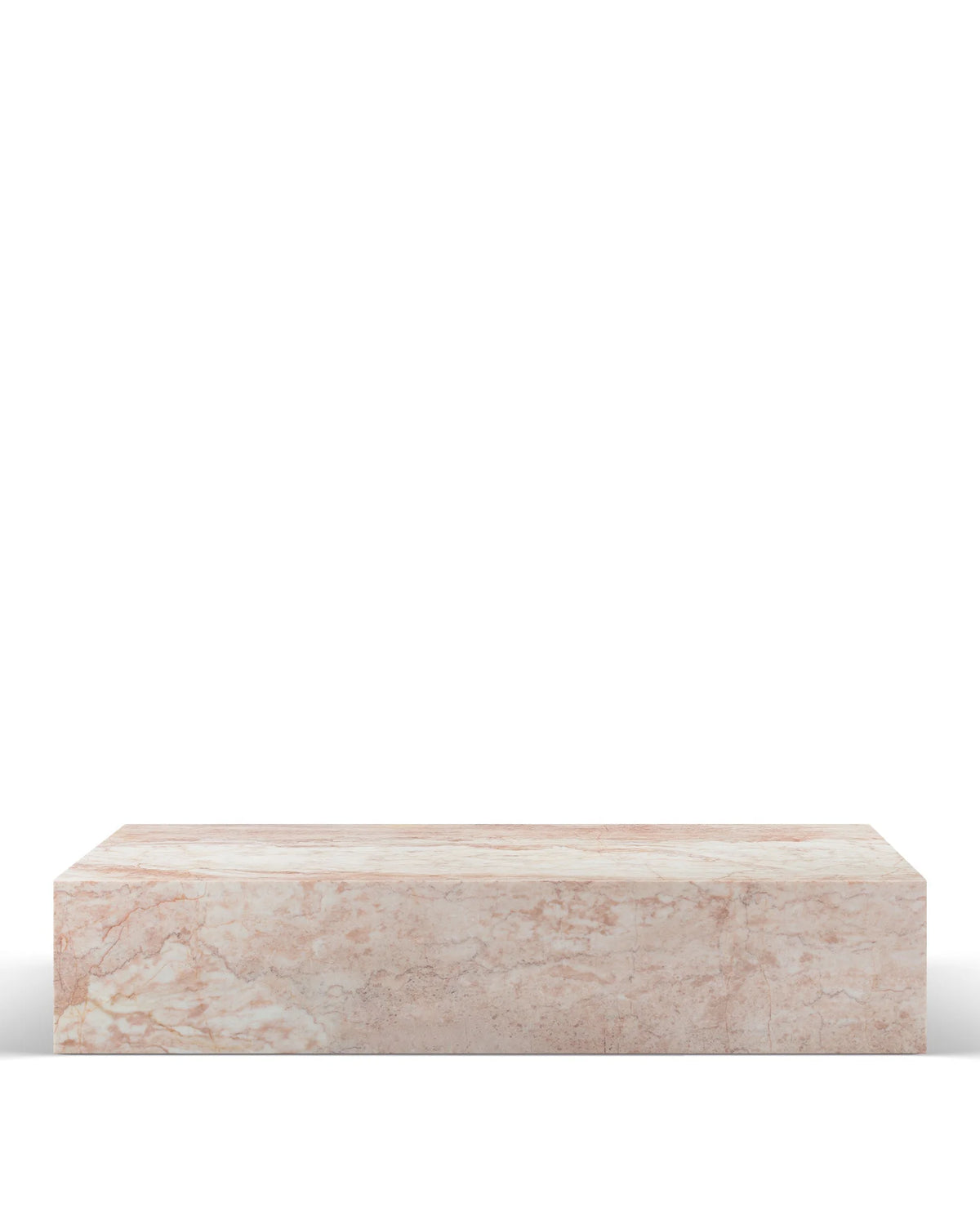 Plyn grande™ coffee table | monumental finish - rosa crema marble - tables grande | madorne