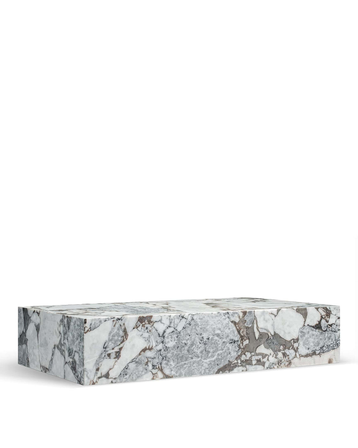 Plyn grande concrete™ coffee table | stone-effect finish - modellato marble - tables concrete | madorne