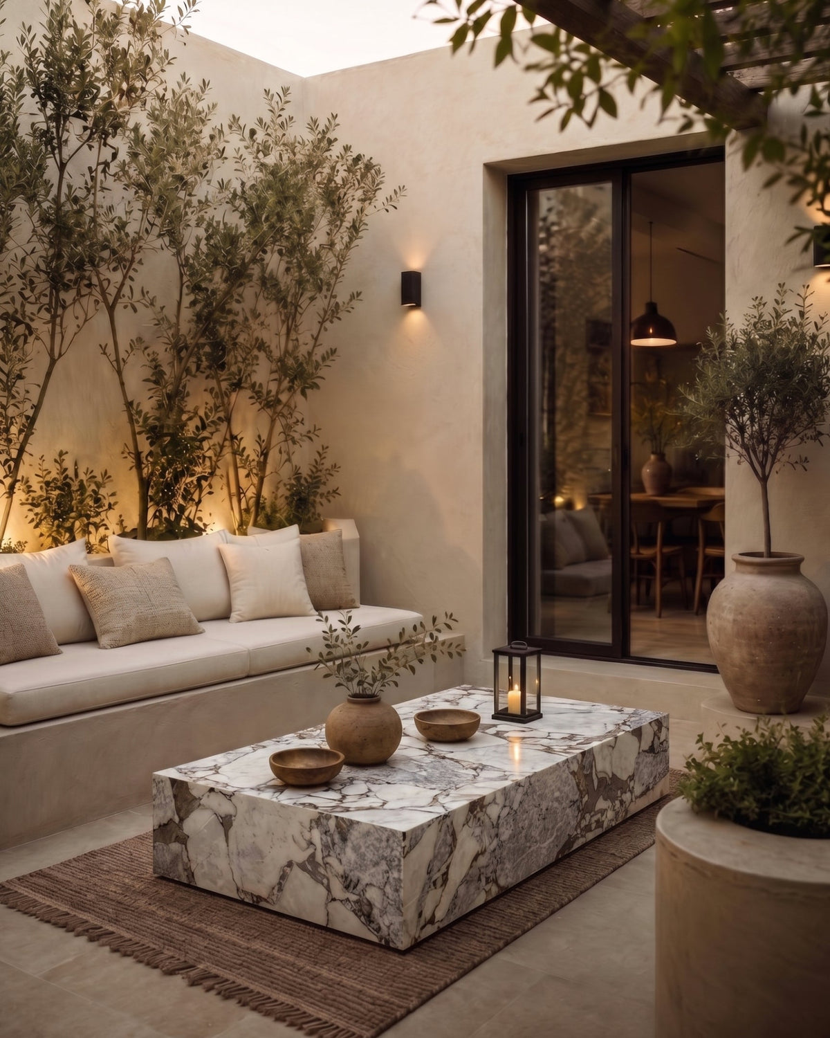 Plyn grande concrete™ coffee table | stone-effect finish - tables concrete | madorne