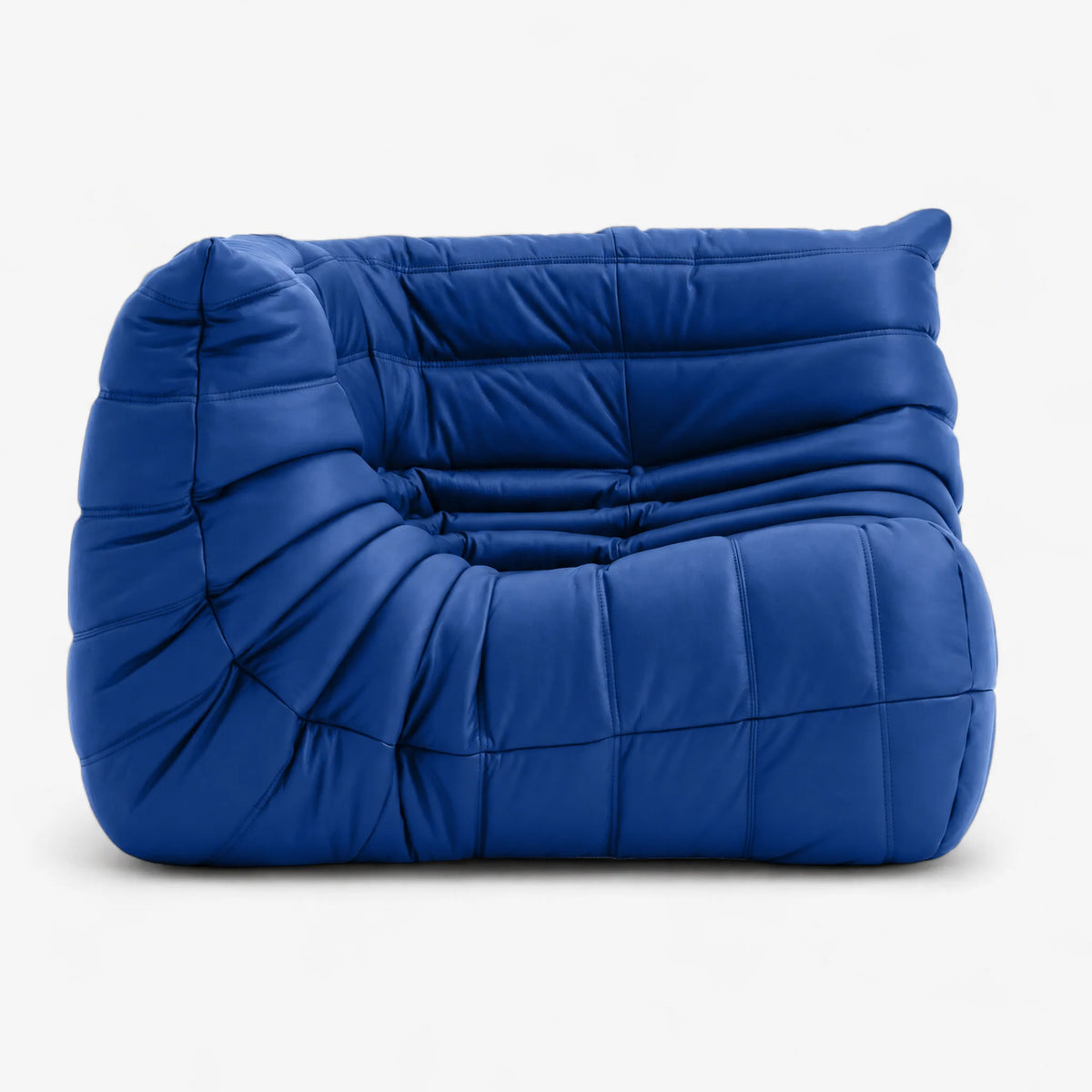 Pogo 73 Corner Seat in Cobalt Blue Aniline Leather