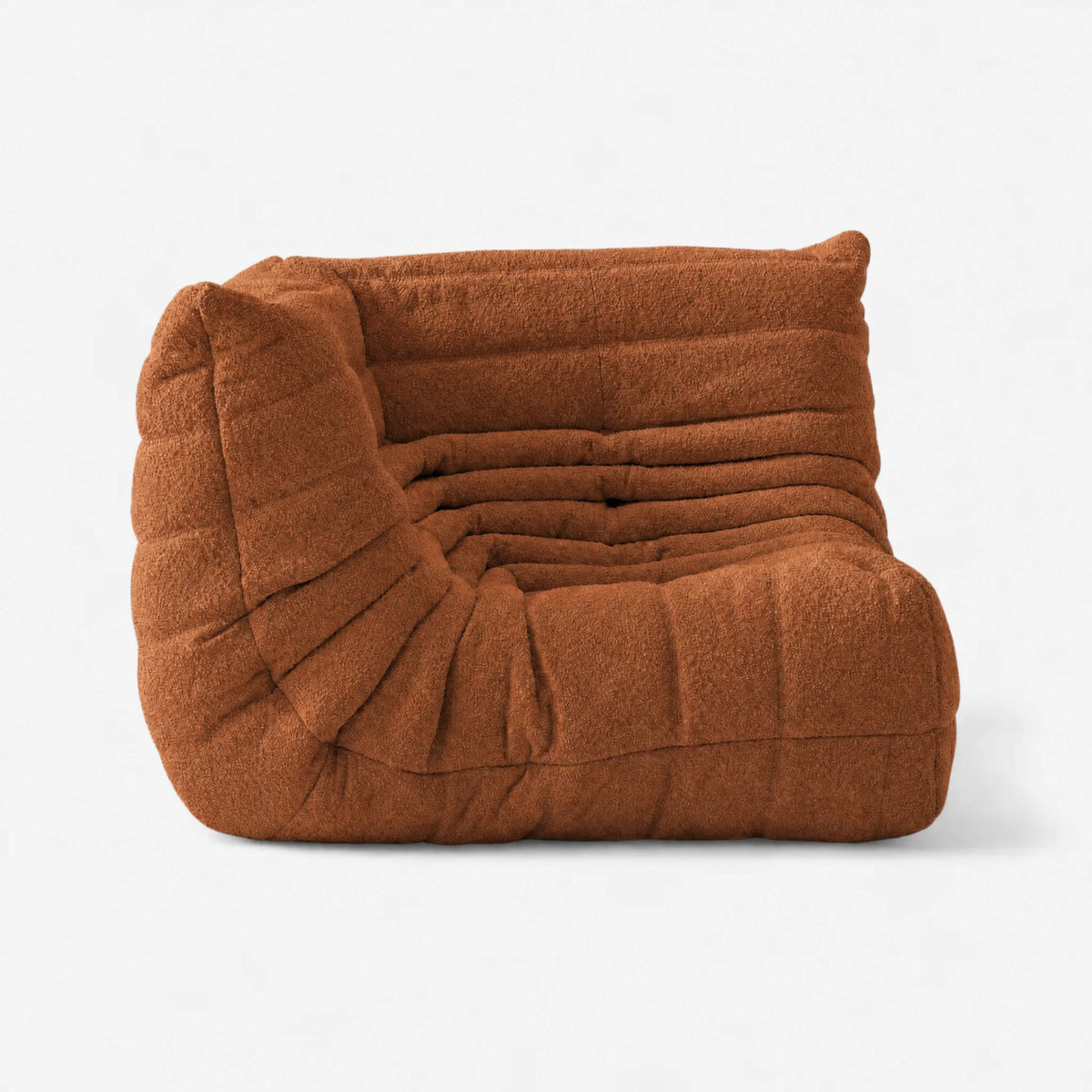 Pogo 73 Corner Seat in Copper Bouclé