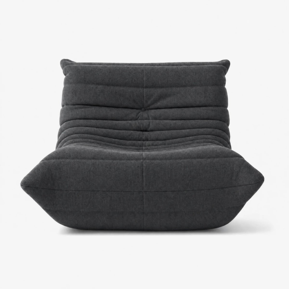 Pogo 73 Fireside Chair in Charcoal Gray Cashmere