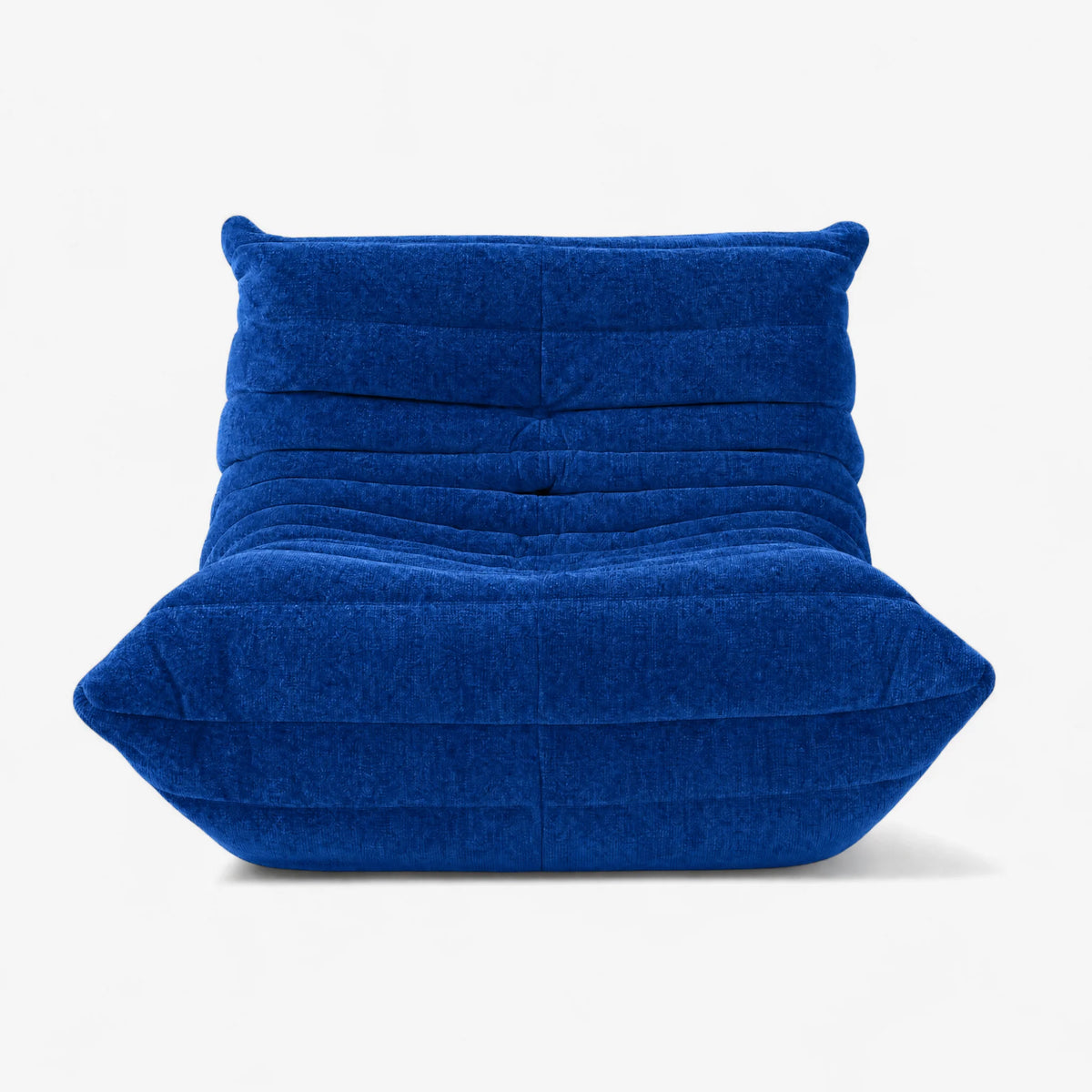 Pogo 73 Fireside Chair in Cobalt Blue Chenille Helios