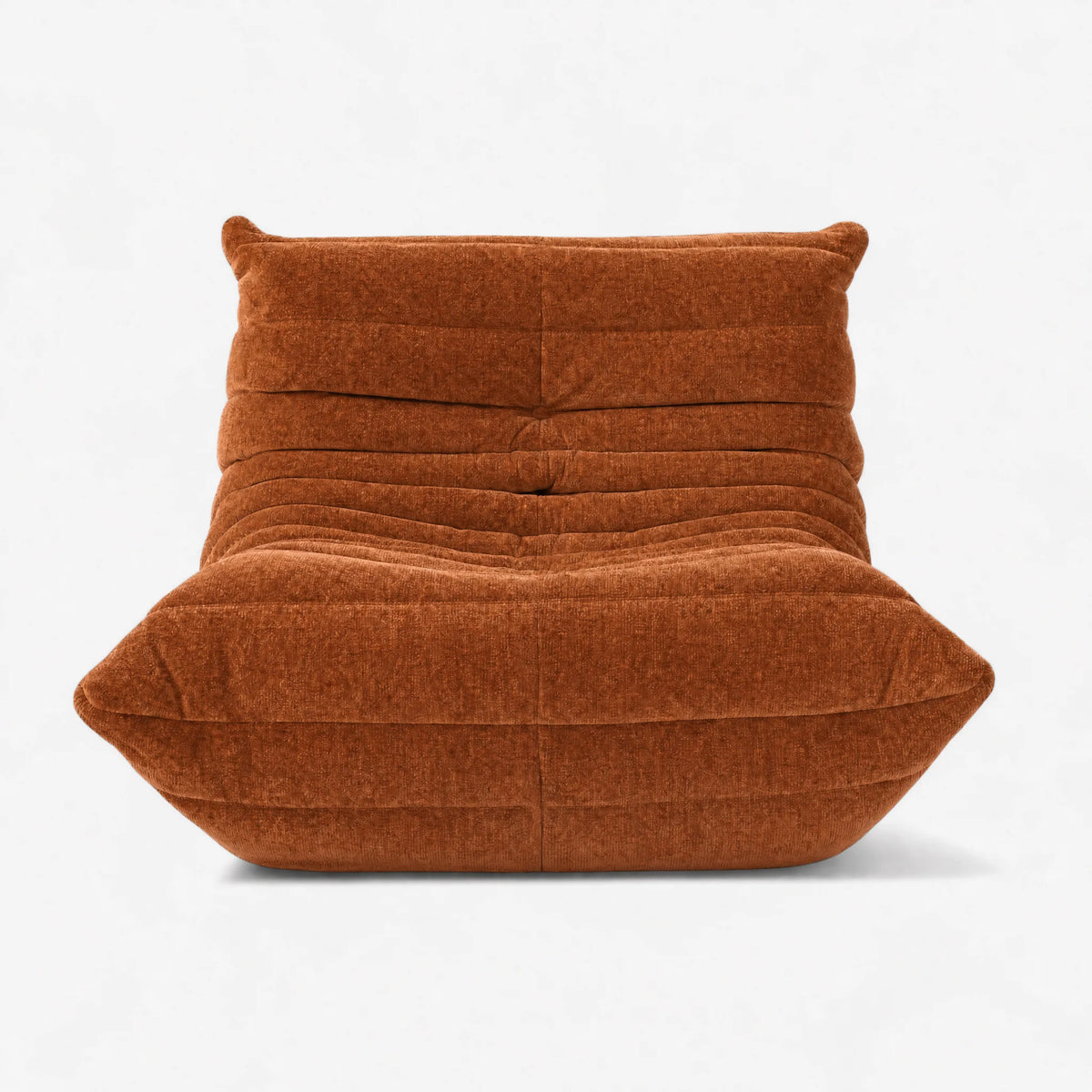 Pogo 73 Fireside Chair in Copper Chenille Helios
