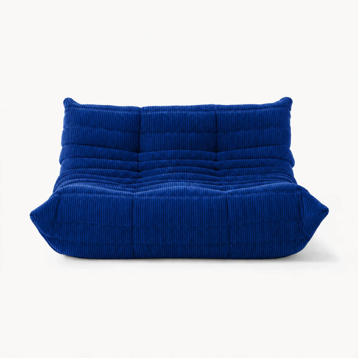 Pogo 73 Loveseat in Cobalt Blue Corduroy